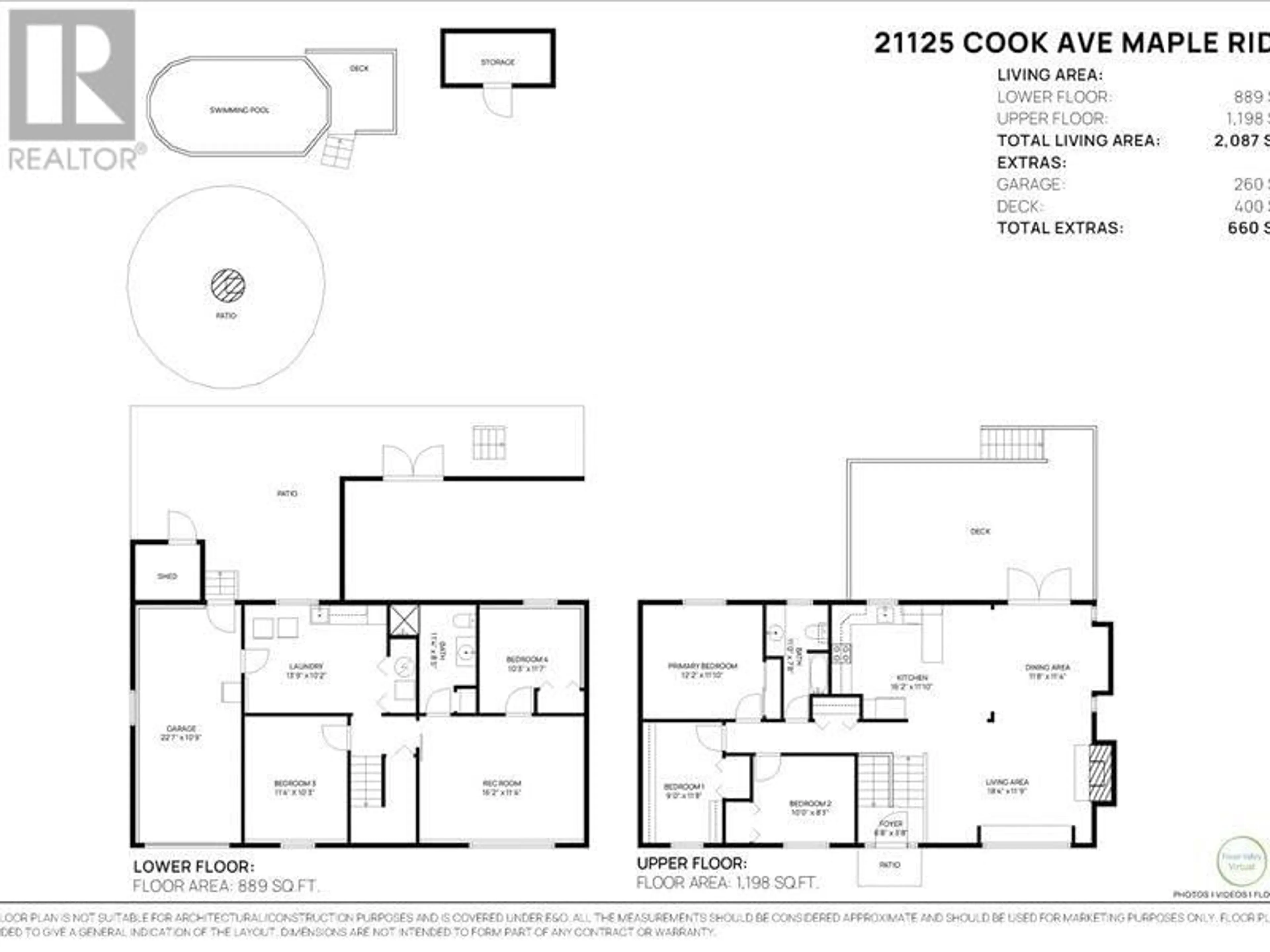 Floor plan for 21125 COOK AVENUE, Maple Ridge British Columbia V2X7P7