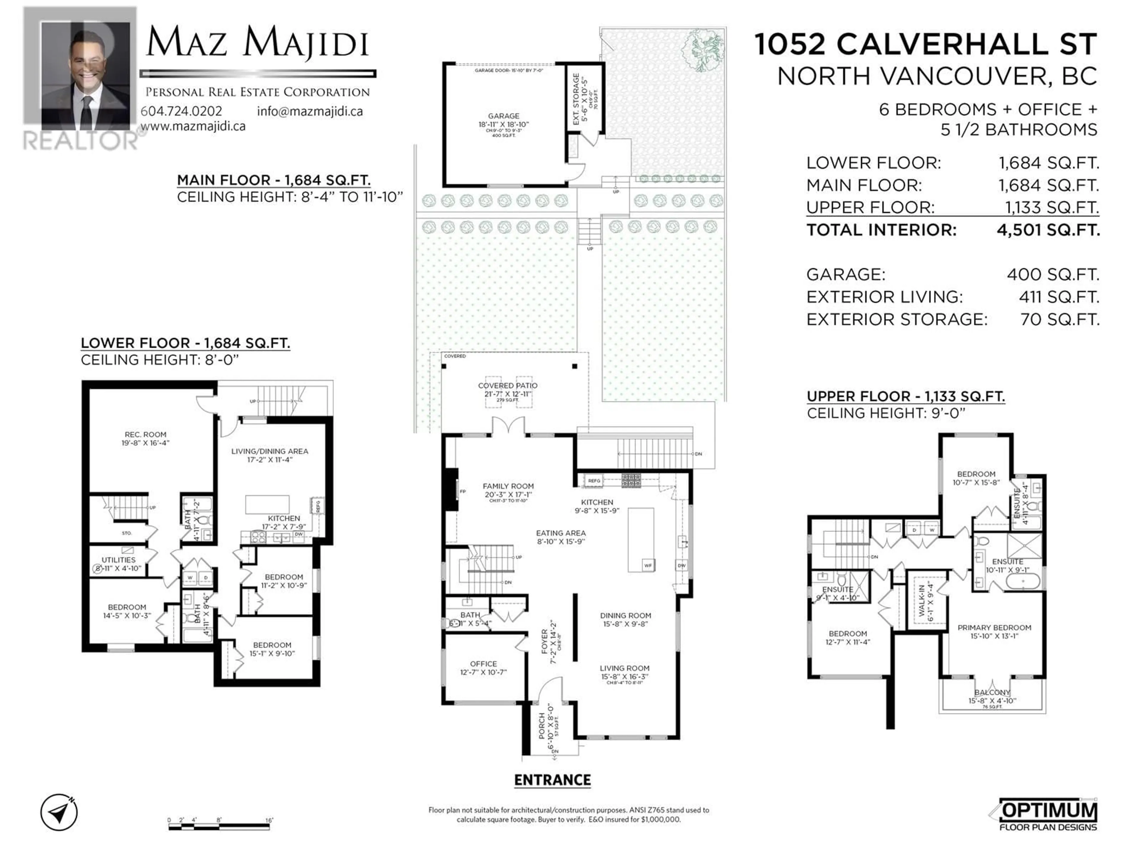 Floor plan for 1052 CALVERHALL STREET, North Vancouver British Columbia V7L1Y3