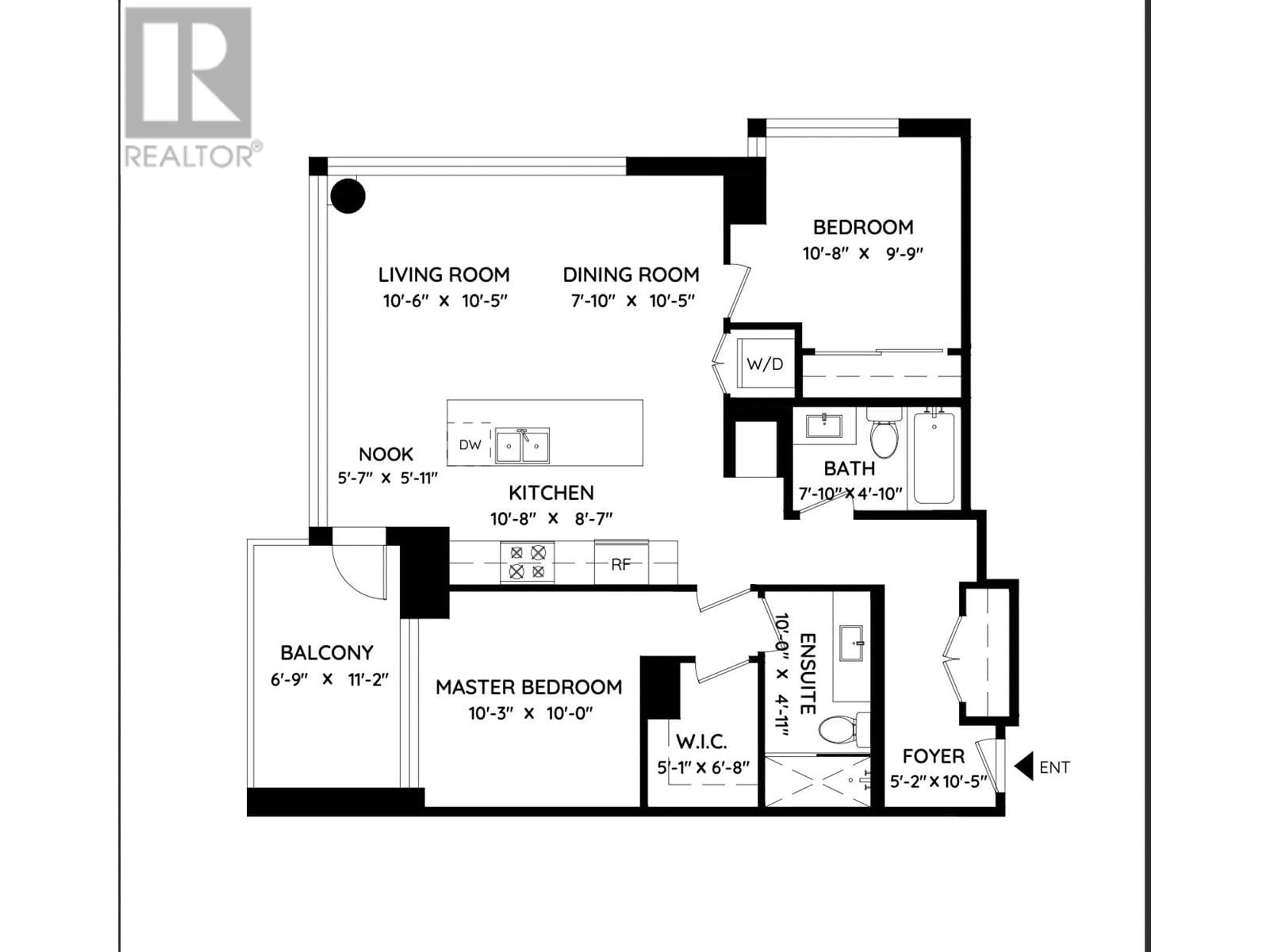 Floor plan for 1504 - 308 MORRISSEY ROAD, Port Moody British Columbia V3H0M2