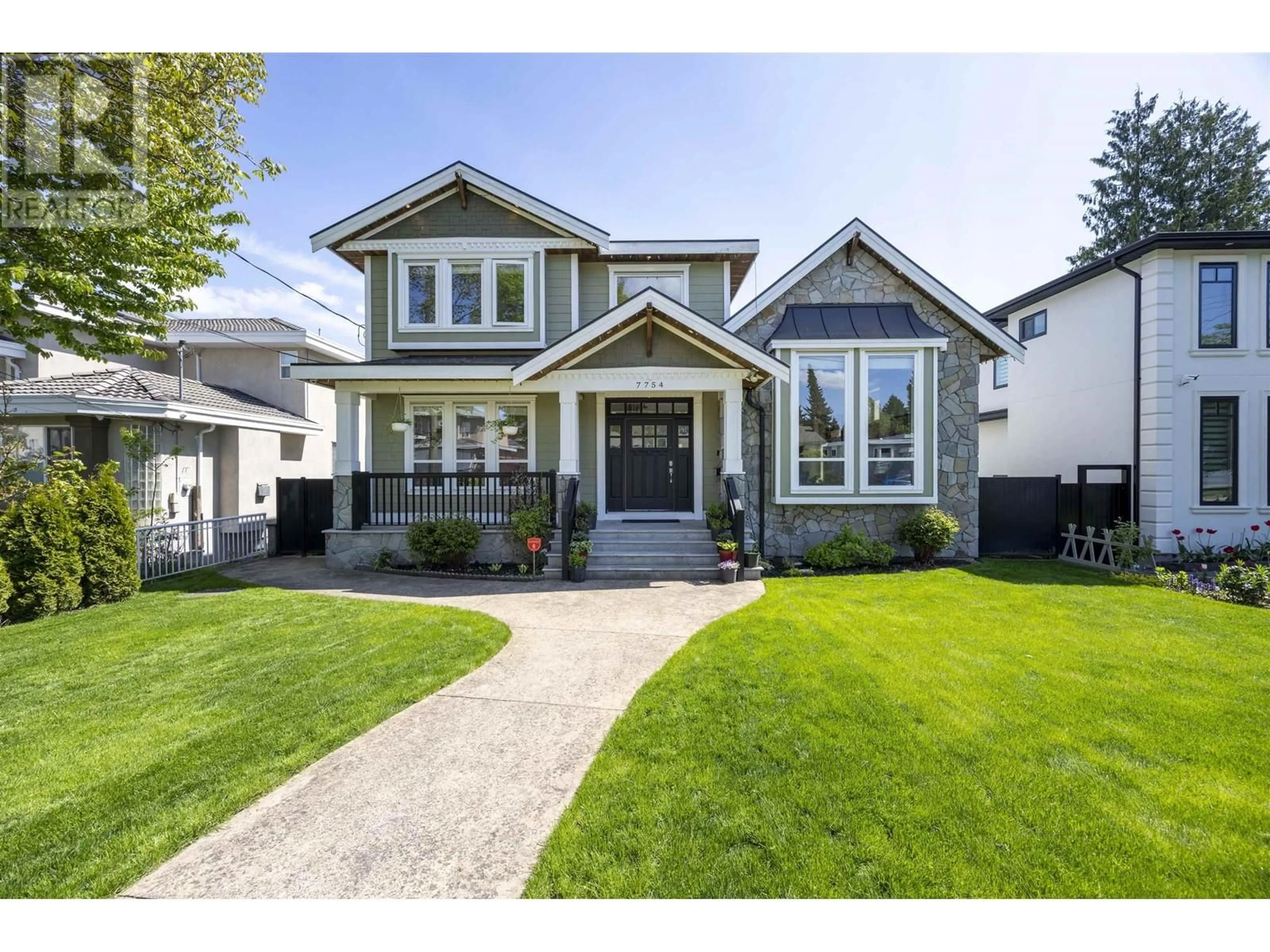 Home with vinyl exterior material, street for 7754 14TH AVENUE, Burnaby British Columbia V3N2A9