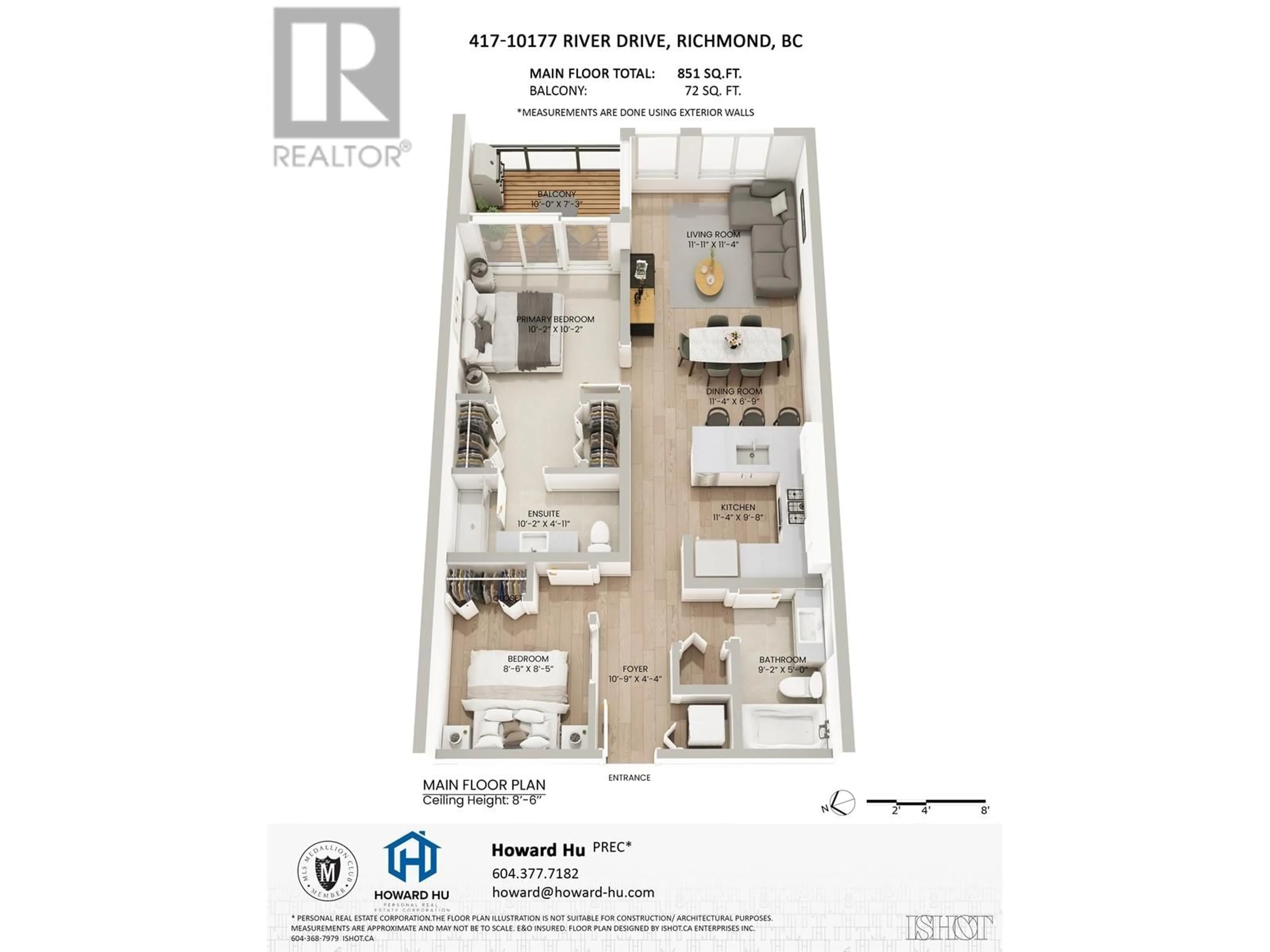 Floor plan for 417 - 10177 RIVER DRIVE, Richmond British Columbia V6X0S2