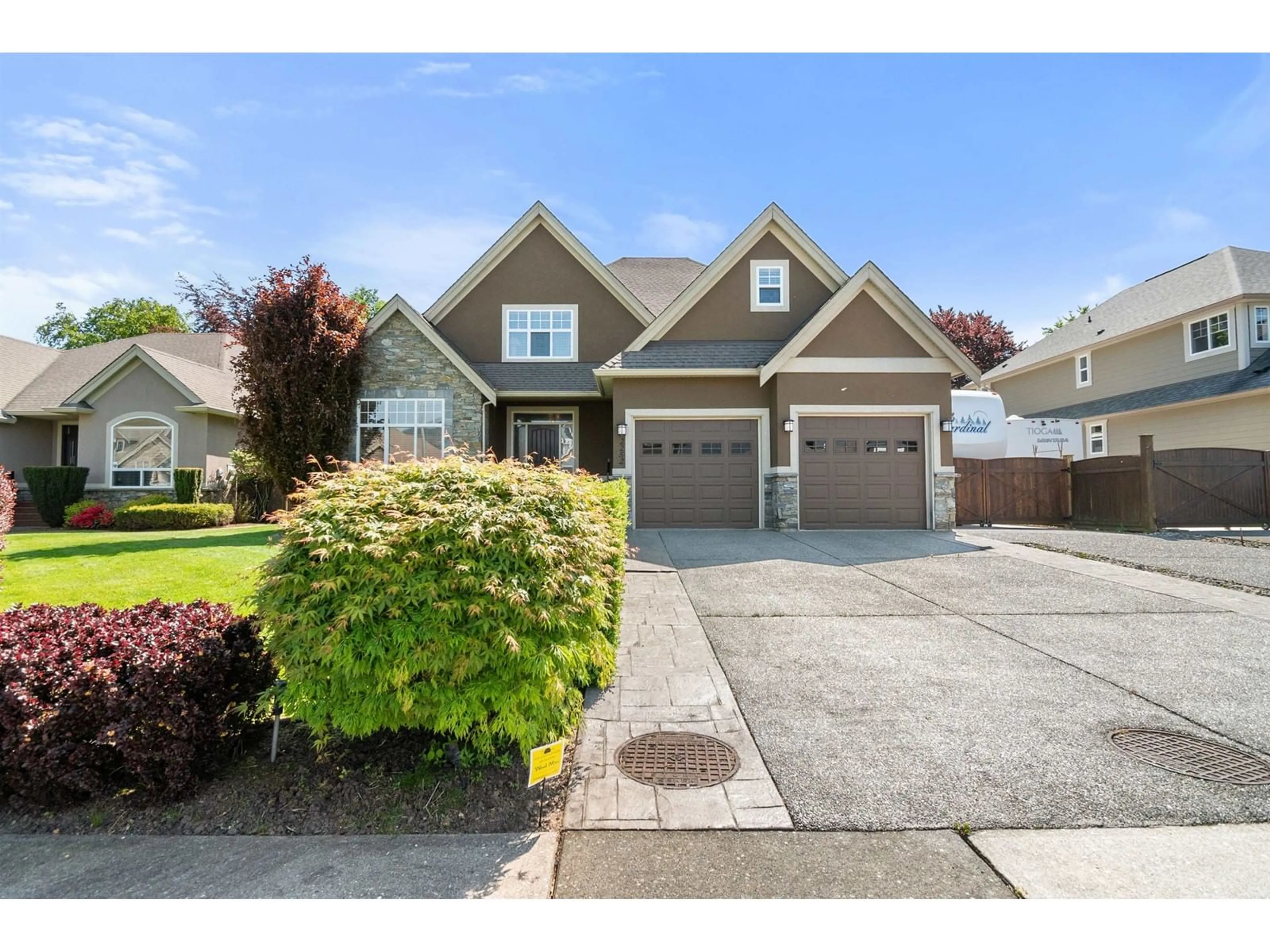 Home with vinyl exterior material, street for 2252 MCCAFFREY ROAD, Agassiz British Columbia V0M1A1