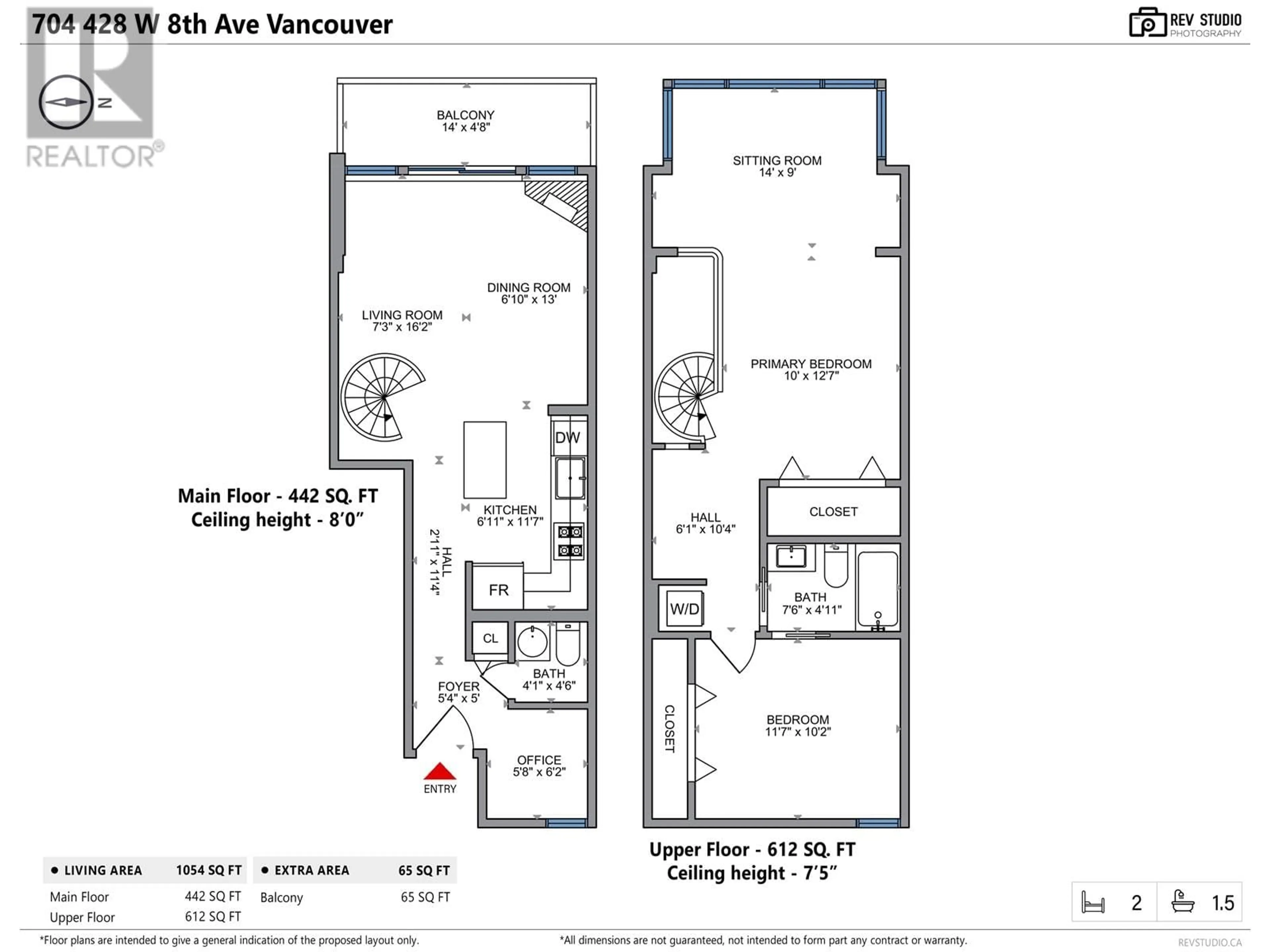 Floor plan for PH 704 - 428 8TH AVENUE, Vancouver British Columbia V5Y1N9
