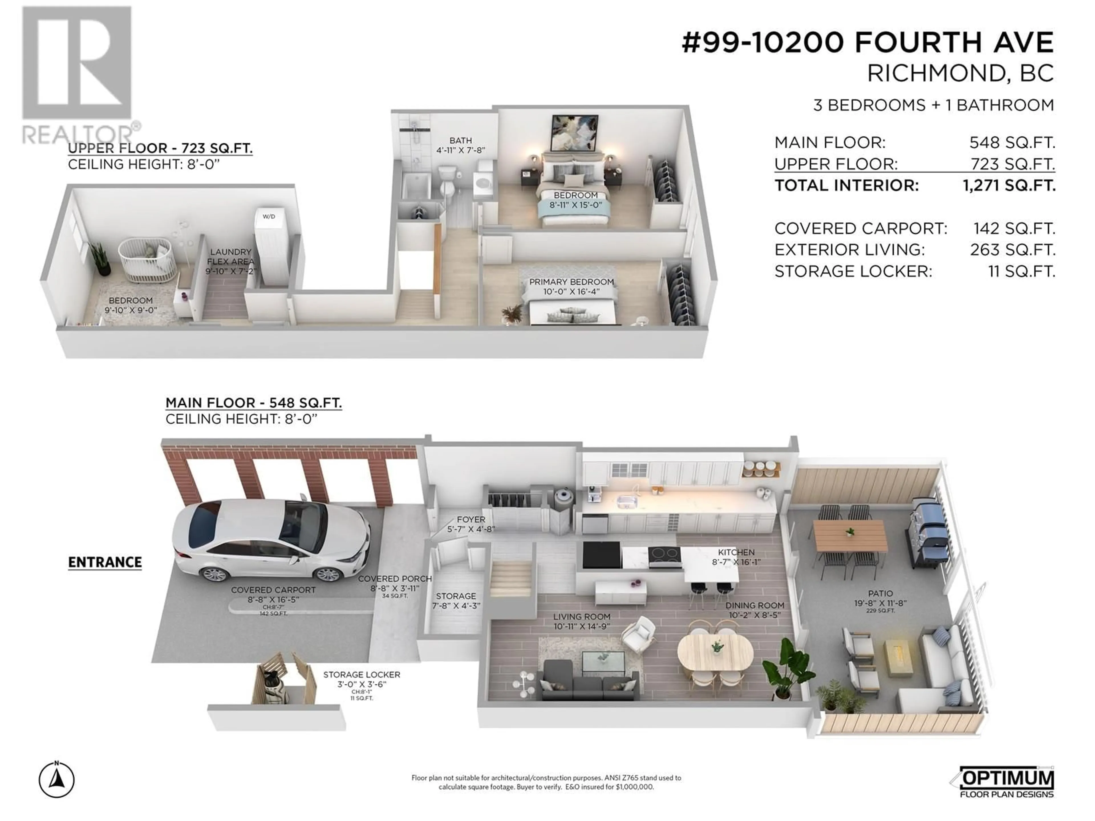Floor plan for 99 - 10200 4TH AVENUE, Richmond British Columbia V7E1V3