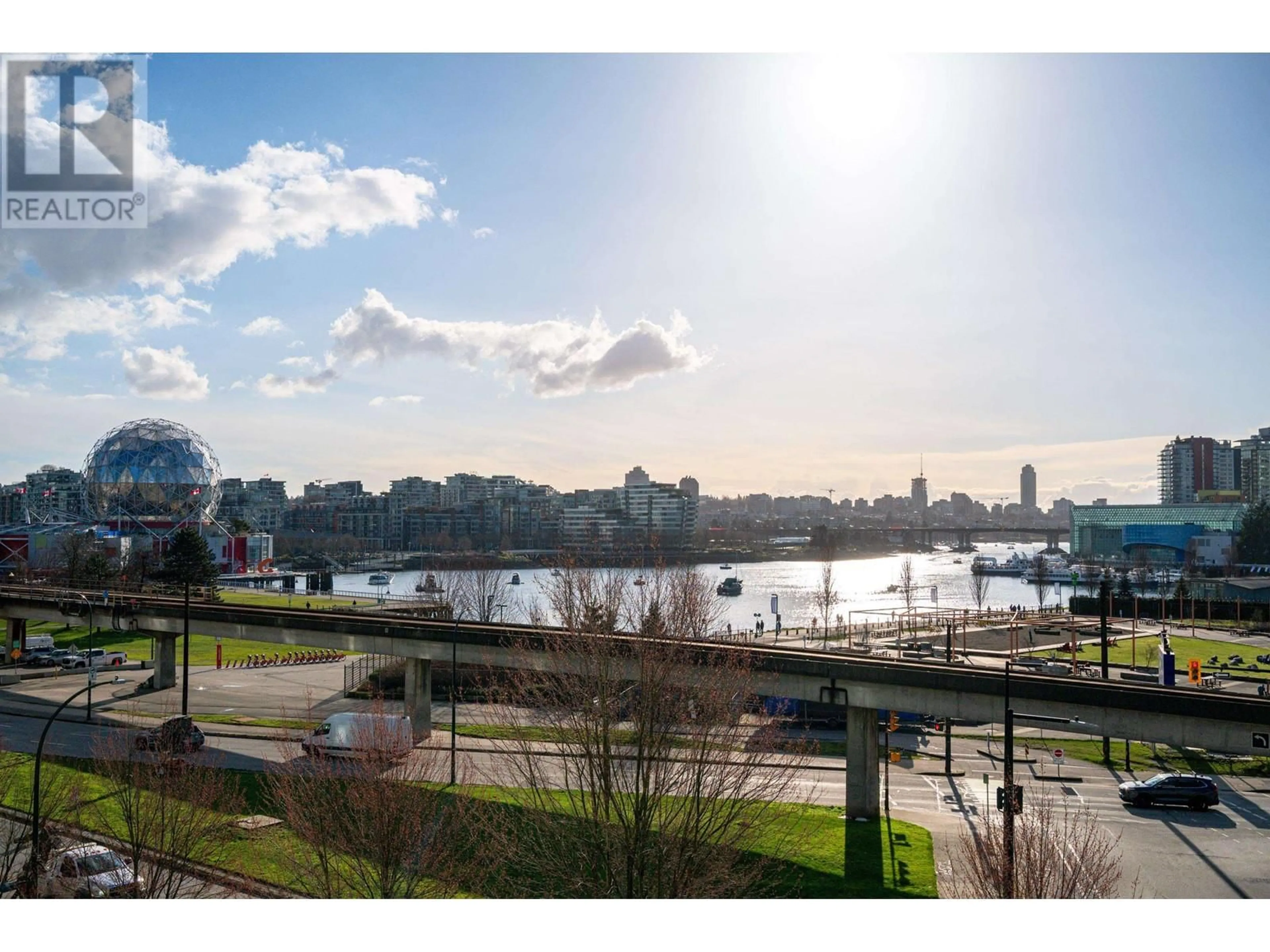 A pic from outside/outdoor area/front of a property/back of a property/a pic from drone, water/lake/river/ocean view for 508 - 125 MILROSS AVENUE, Vancouver British Columbia V6A0A1