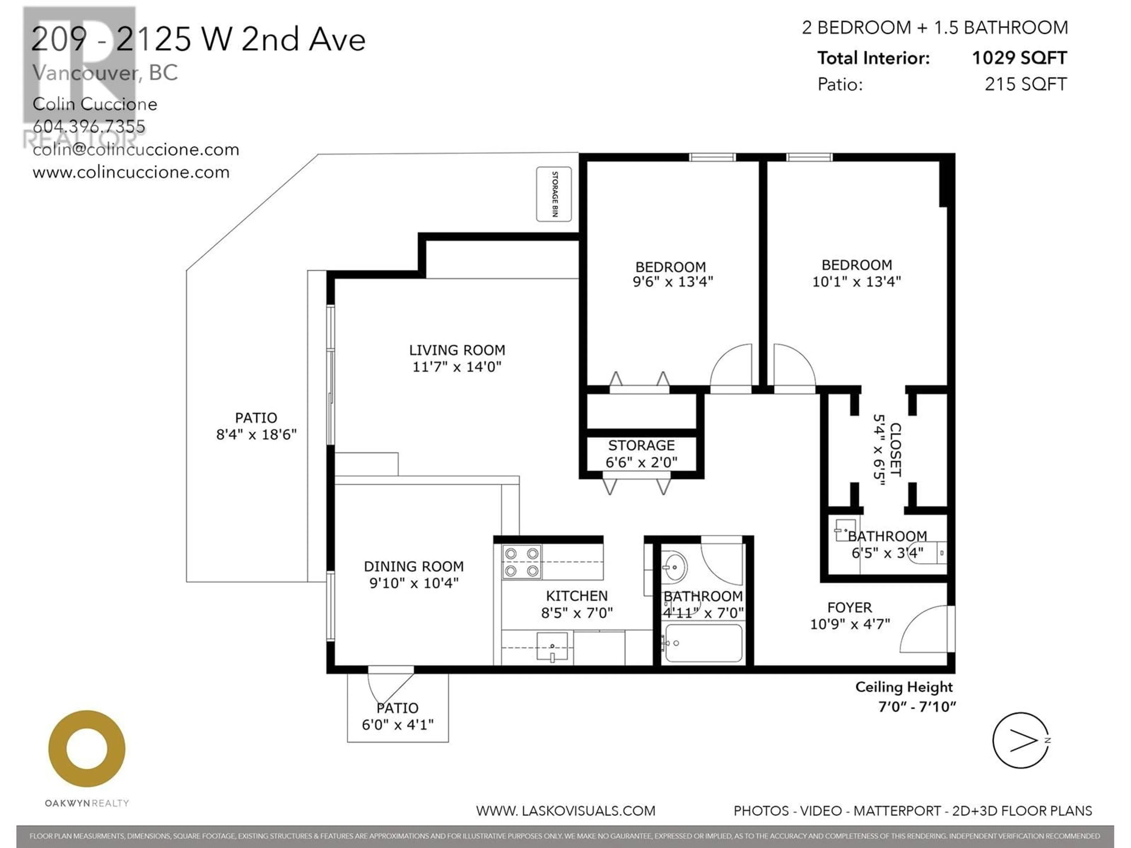 Floor plan for 2125 2ND AVENUE, Vancouver British Columbia V6K1H7