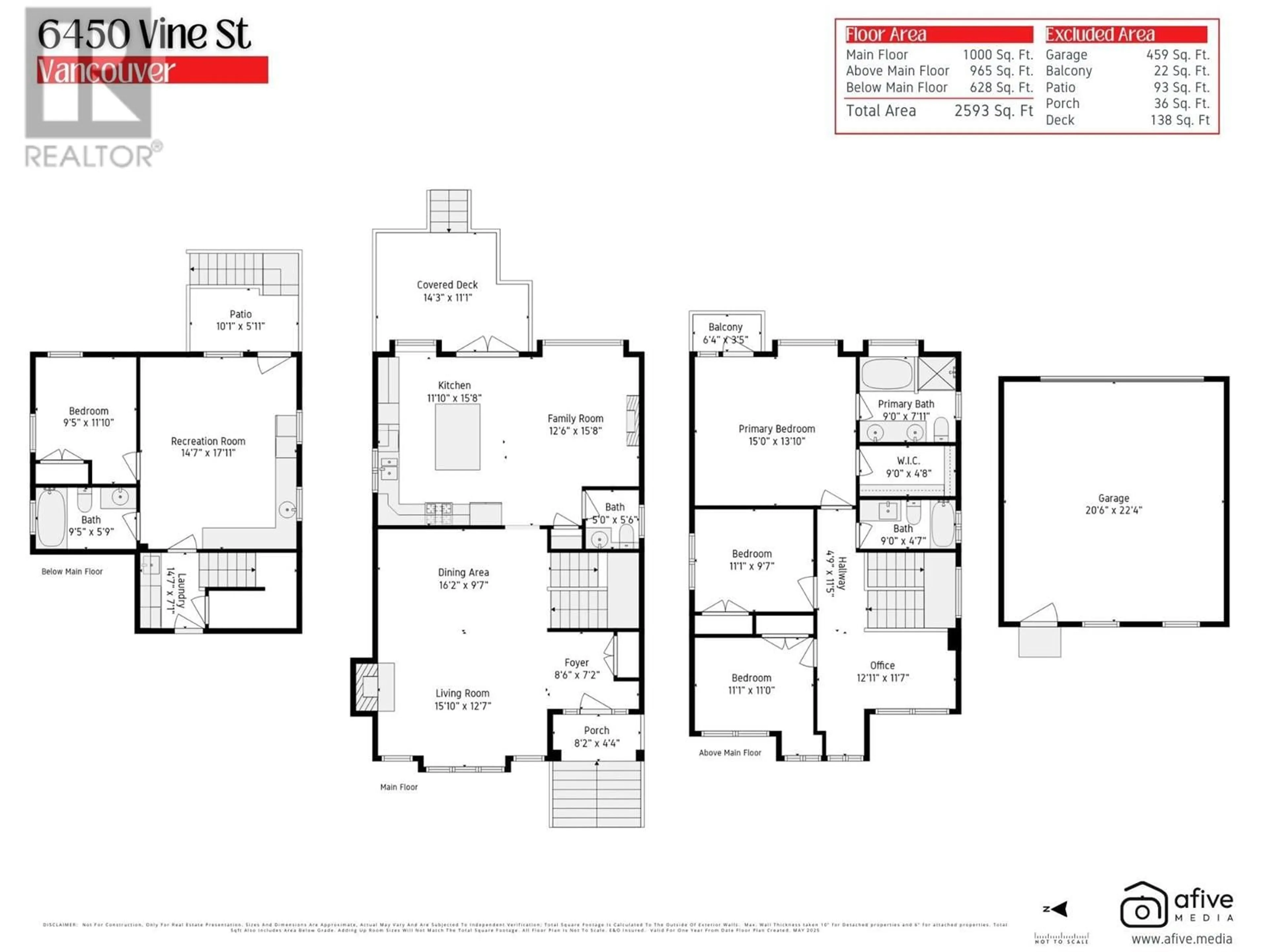 Floor plan for 6450 VINE STREET, Vancouver British Columbia V6M4B1