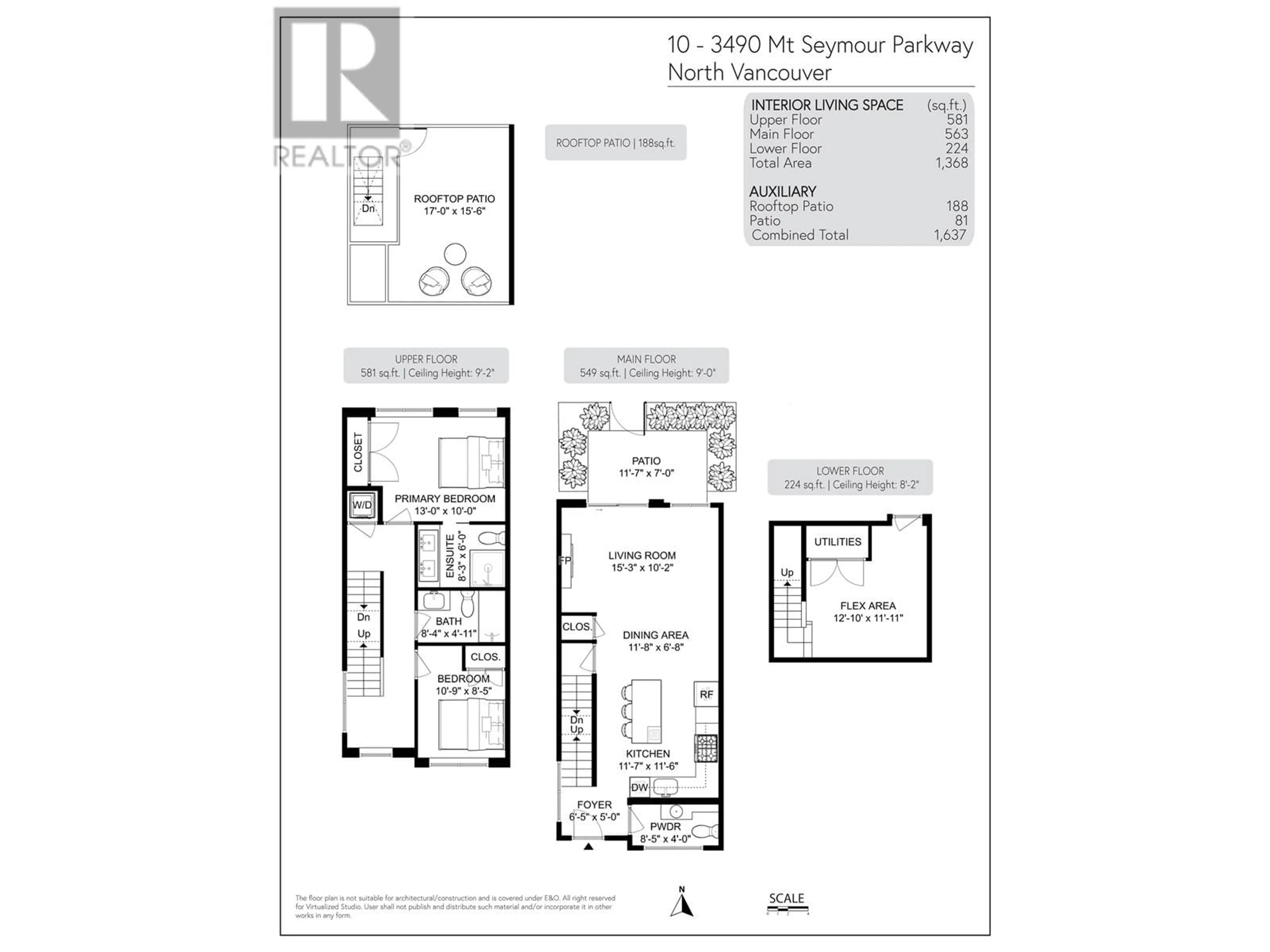 Floor plan for 10 - 3490 MT SEYMOUR PARKWAY, North Vancouver British Columbia V7H1G5