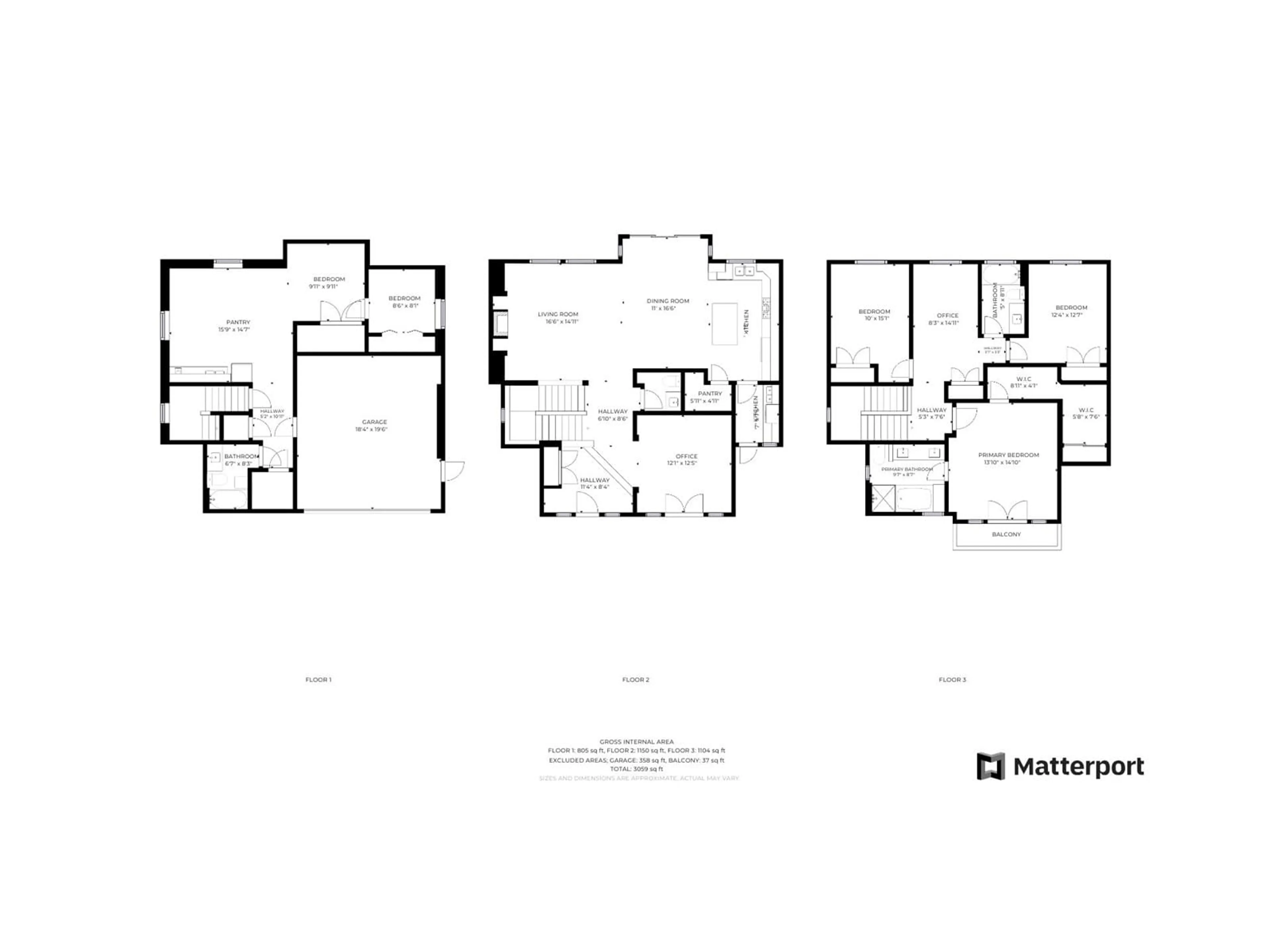 Floor plan for 16148 28A, Surrey British Columbia V3Z3Y6