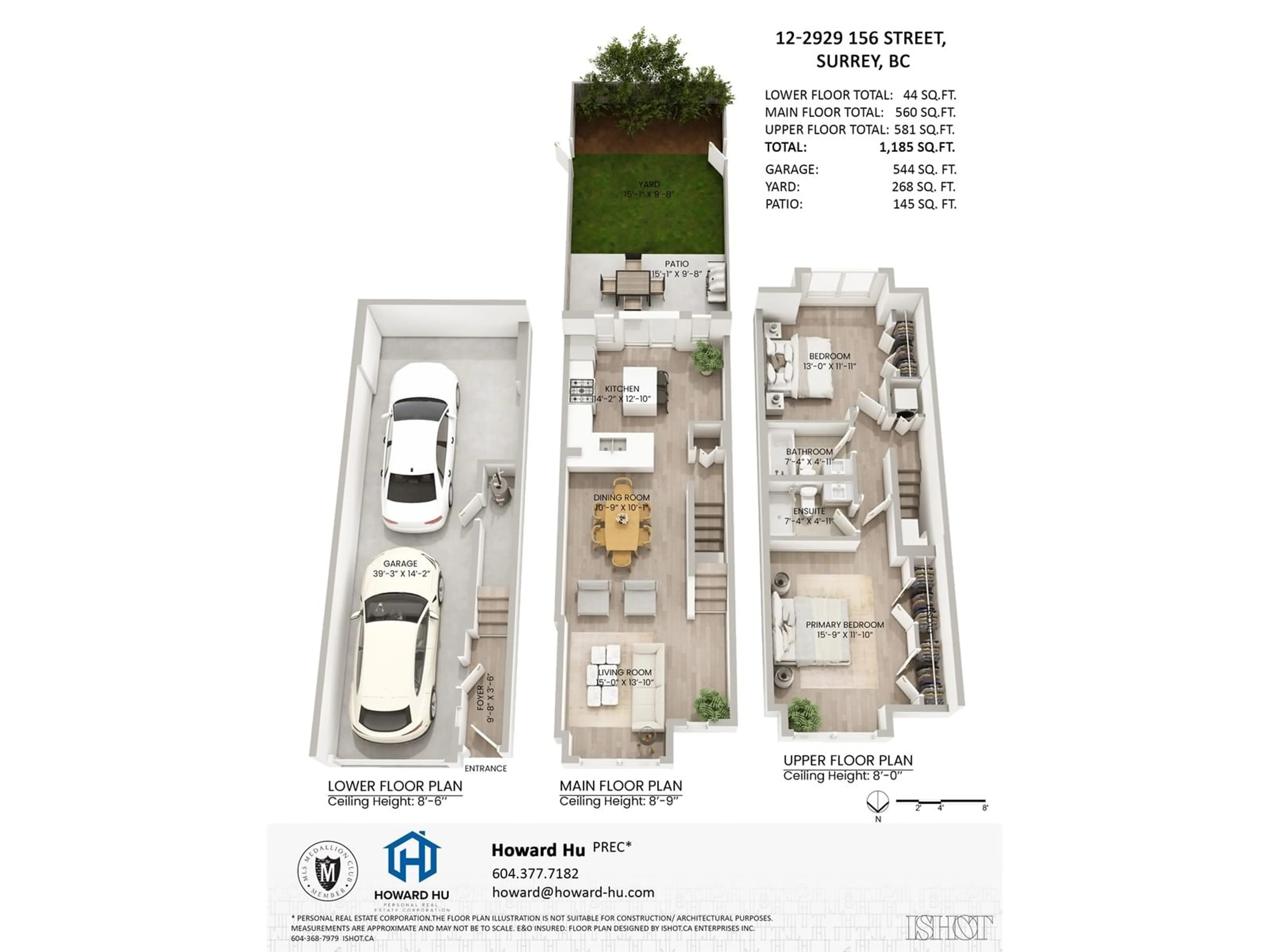Floor plan for 12 - 2929 156, Surrey British Columbia V3Z0S9