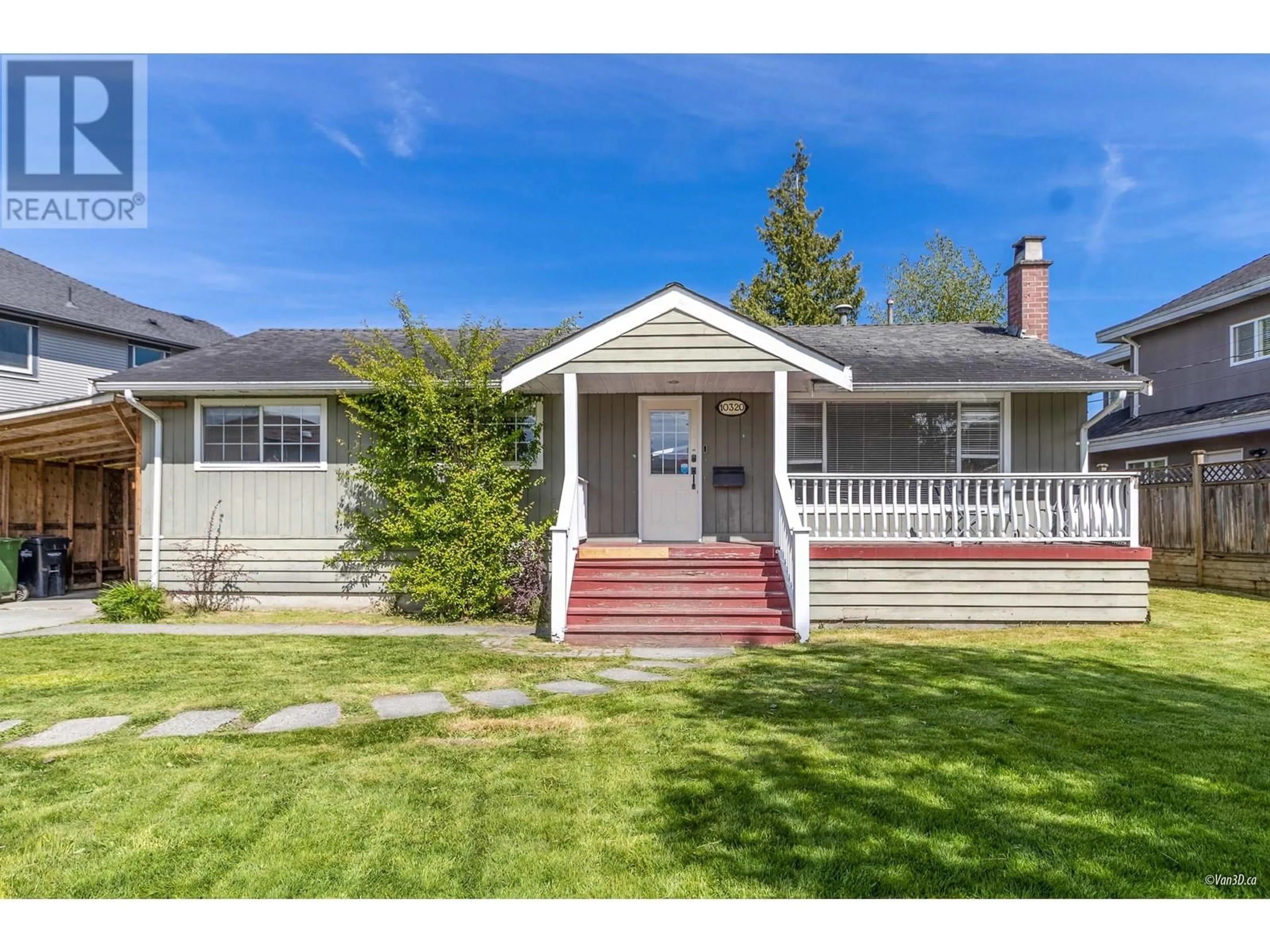 Home with vinyl exterior material, street for 10320 ARAGON ROAD, Richmond British Columbia V7A3E7