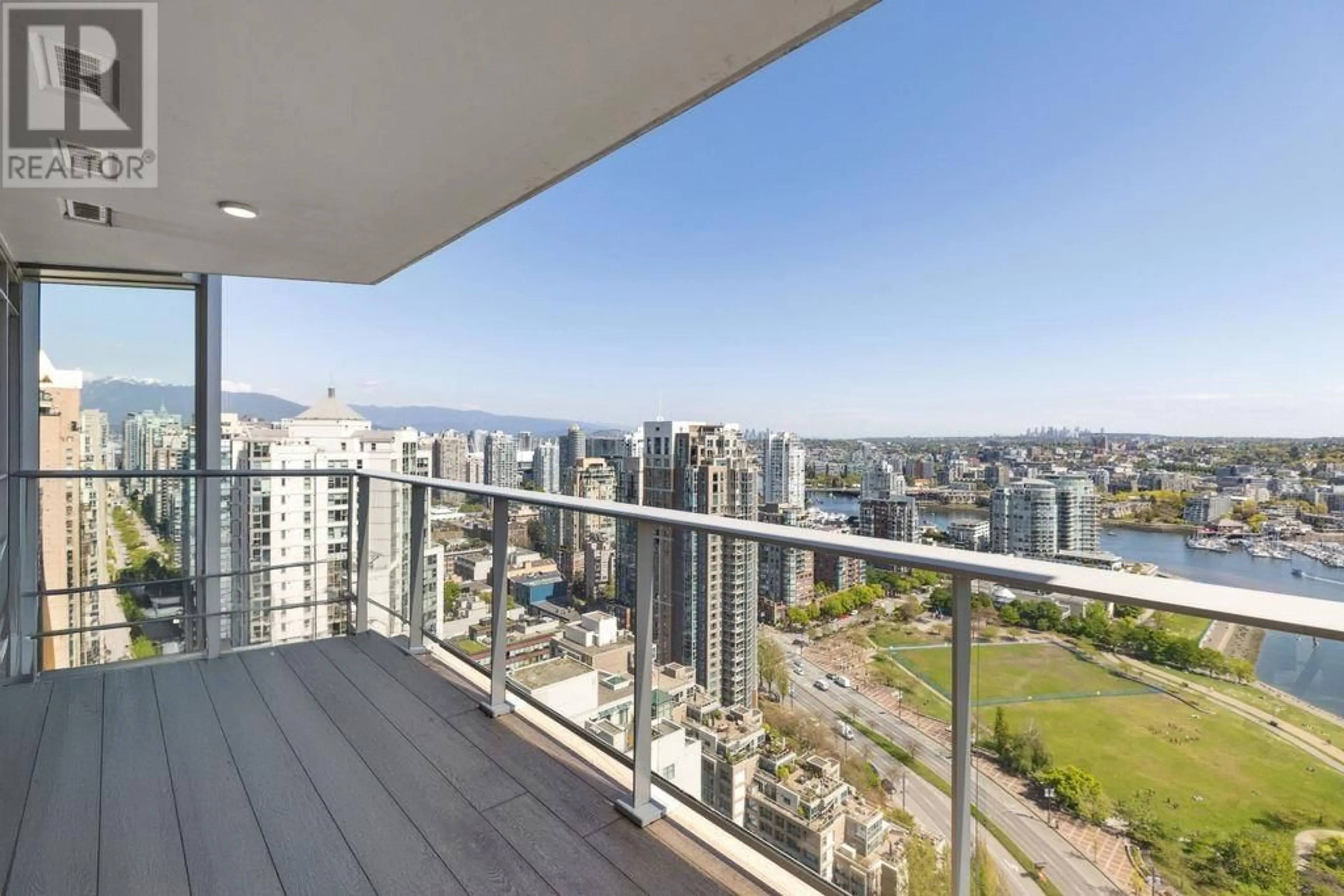Balcony in the apartment, city buildings view from balcony for 2903 - 499 PACIFIC STREET, Vancouver British Columbia V6B0N4