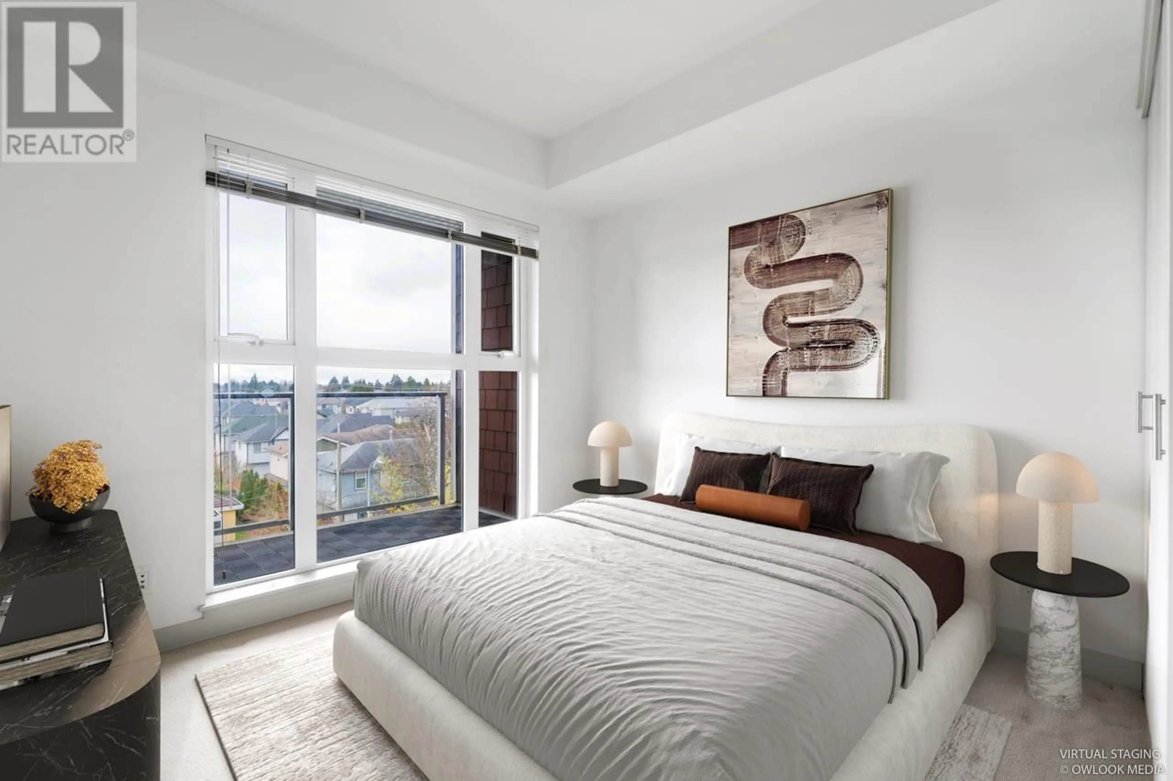 Bedroom with bed, unknown for 403 - 10020 DUNOON DRIVE, Richmond British Columbia V7A0A7