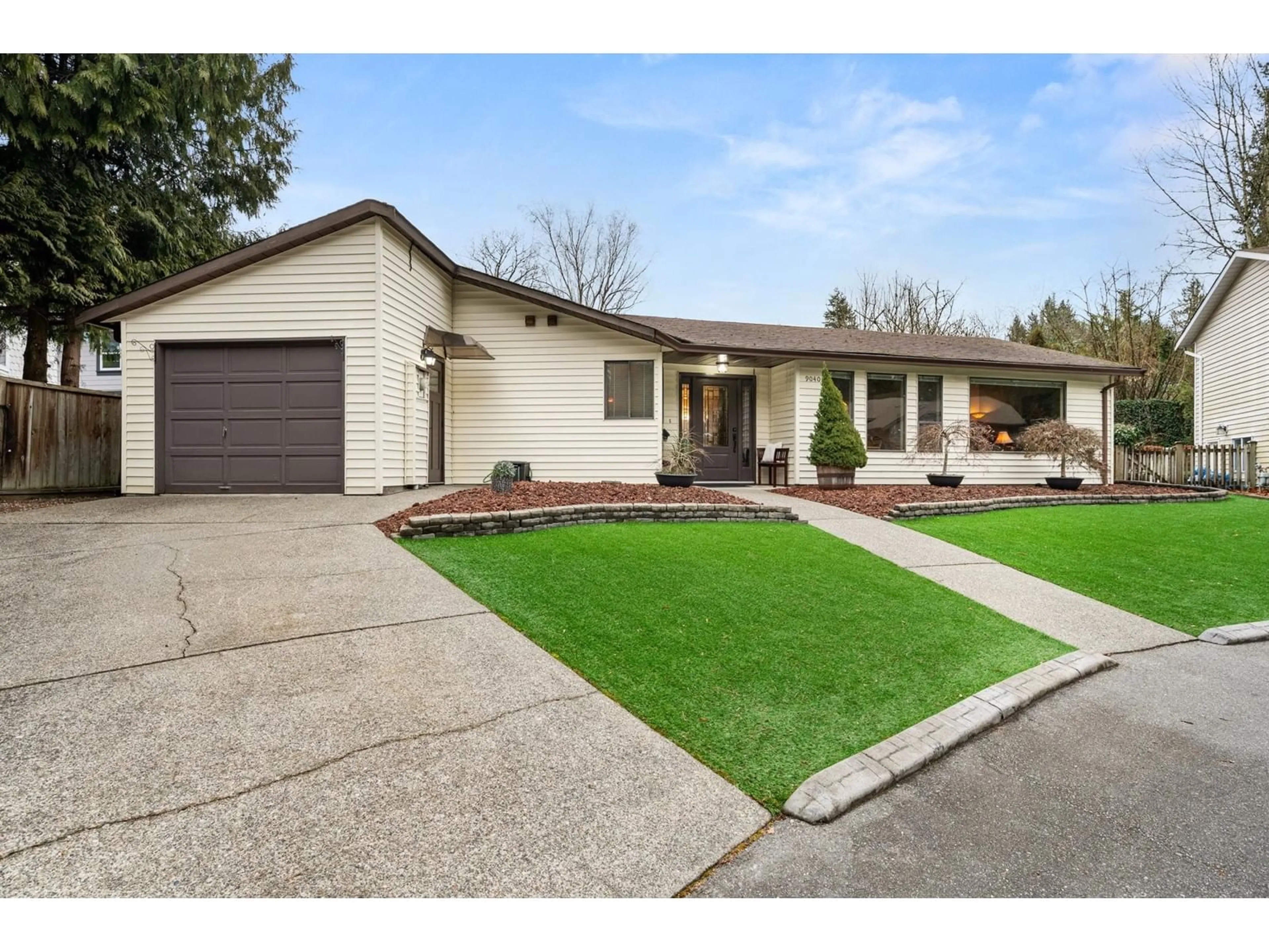 Home with brick exterior material, street for 9040 JAMES, Delta British Columbia V4C2R8