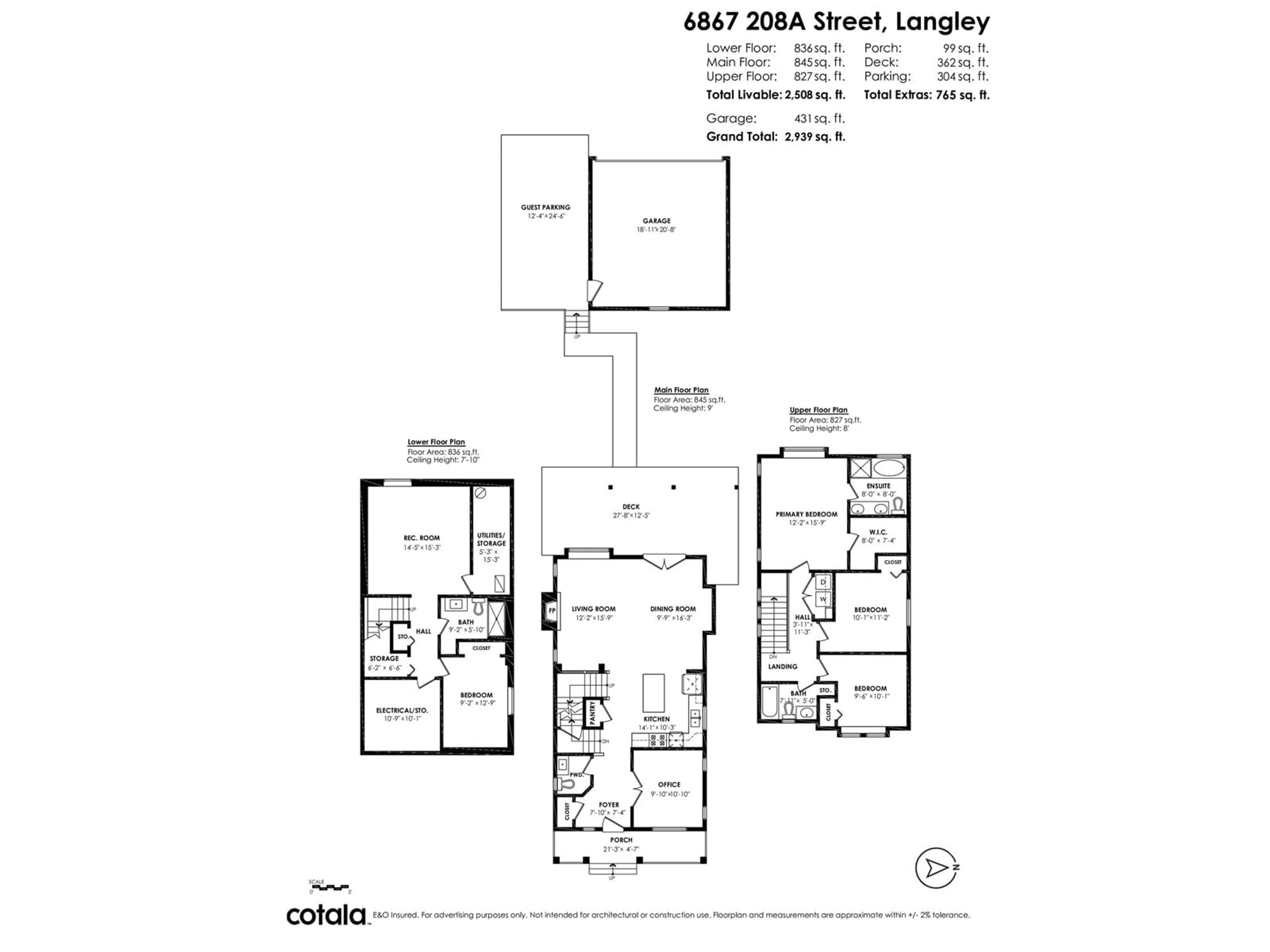 Floor plan for 6867 208A, Langley British Columbia V2Y0G2