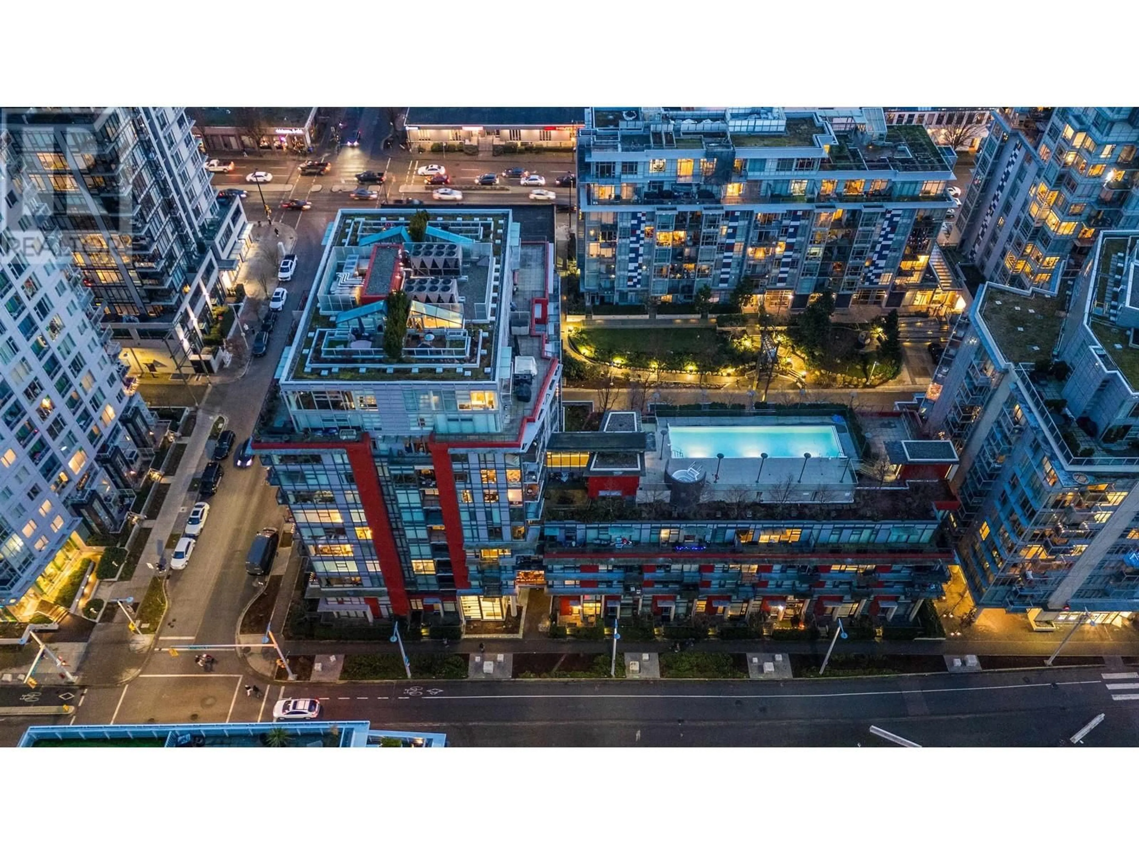 A pic from outside/outdoor area/front of a property/back of a property/a pic from drone, city buildings view from balcony for 515 - 38 1ST AVENUE, Vancouver British Columbia V5Y0K3