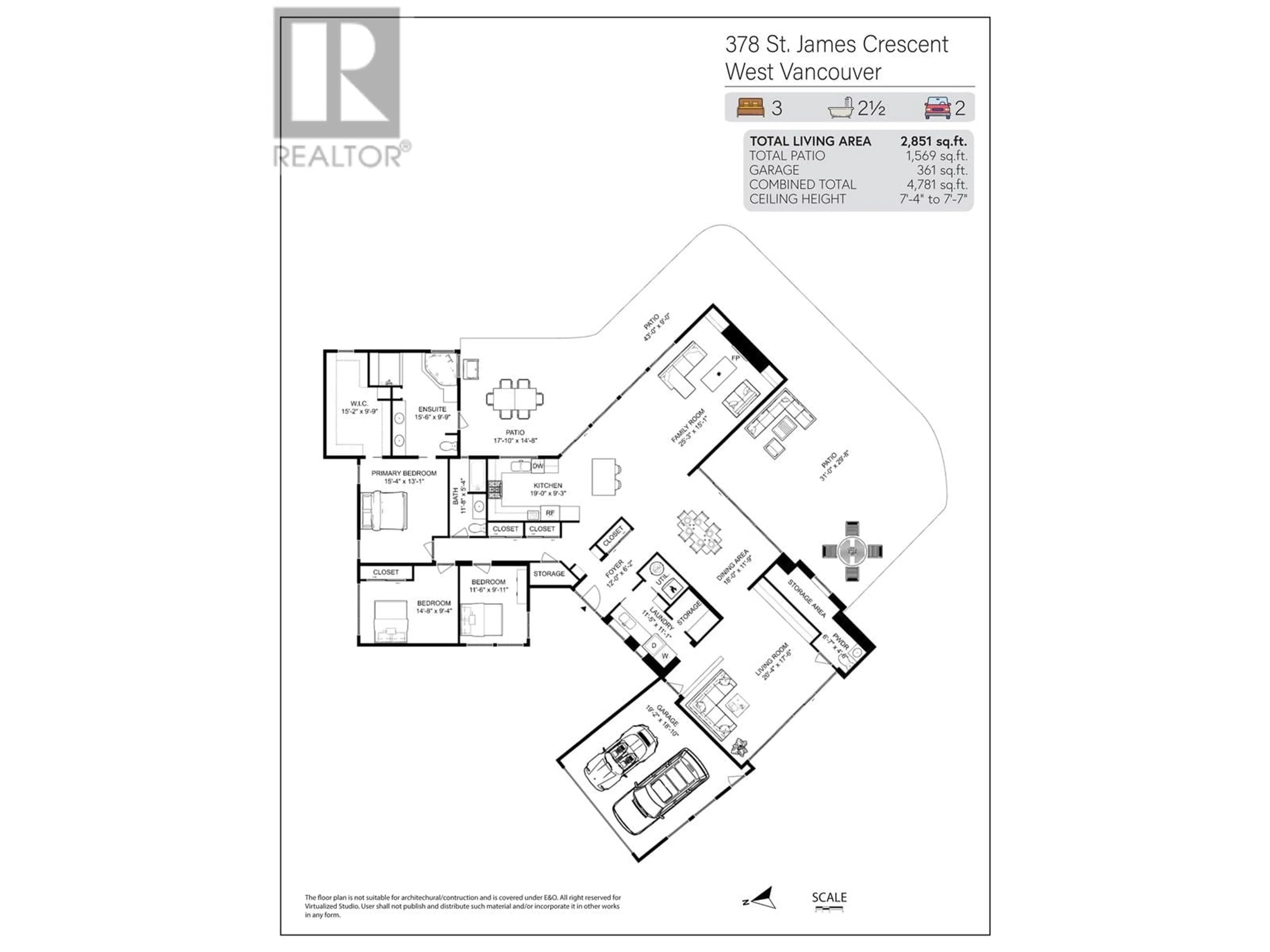 Floor plan for 378 ST. JAMES CRESCENT, West Vancouver British Columbia V7S1J8