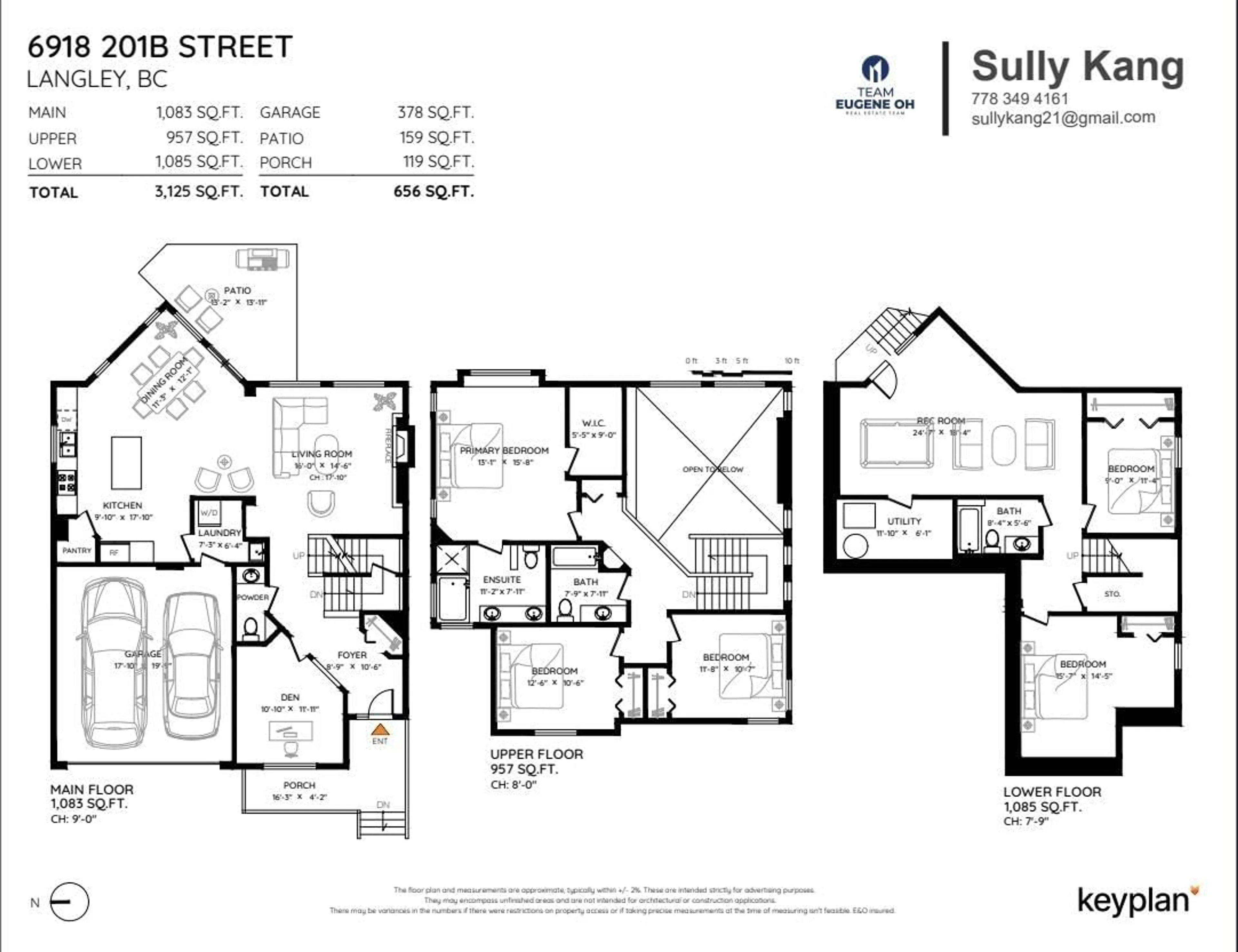 Floor plan for 6918 201B, Langley British Columbia V2Y2Y1