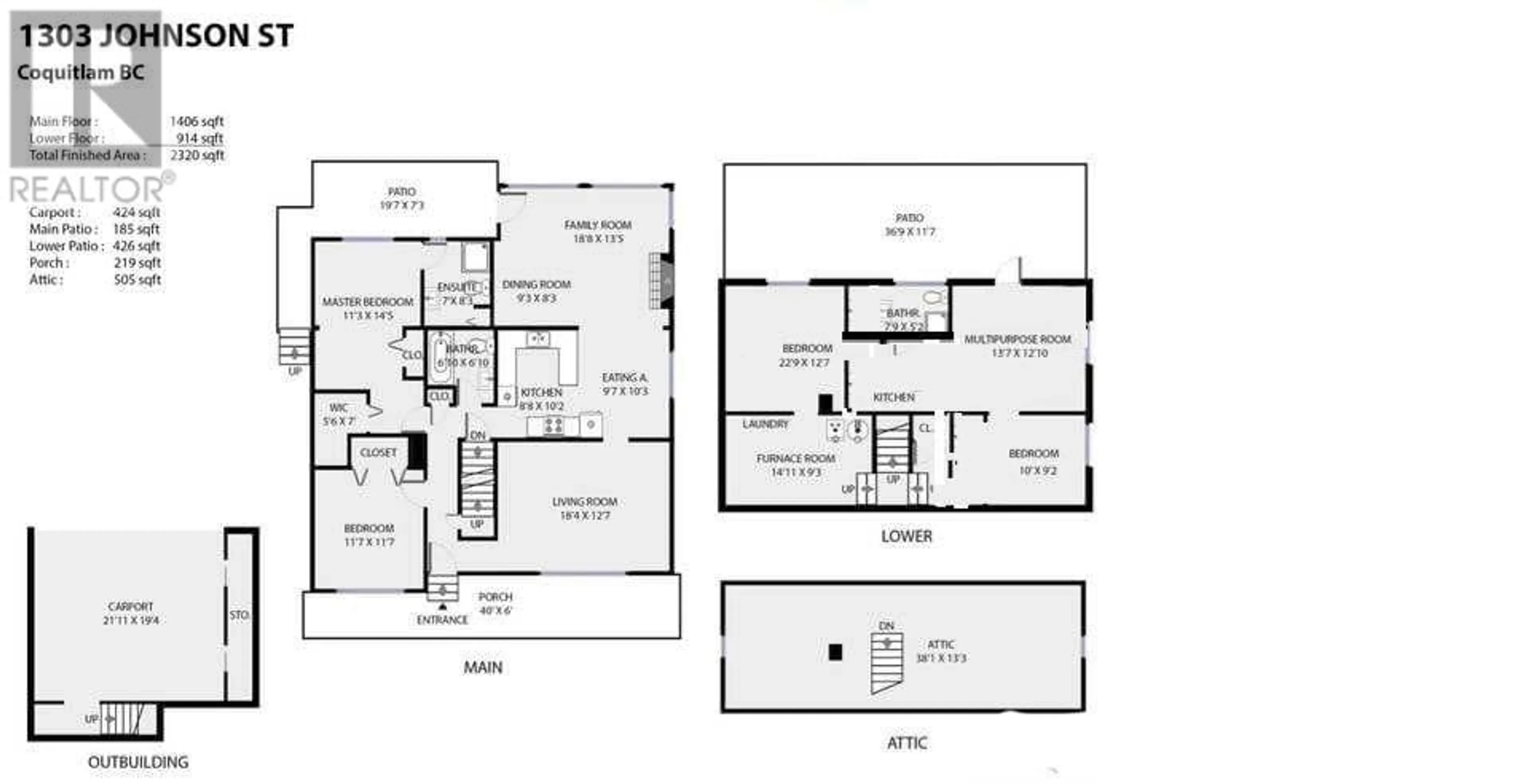 Floor plan for 1303 JOHNSON STREET, Coquitlam British Columbia V3B4T6
