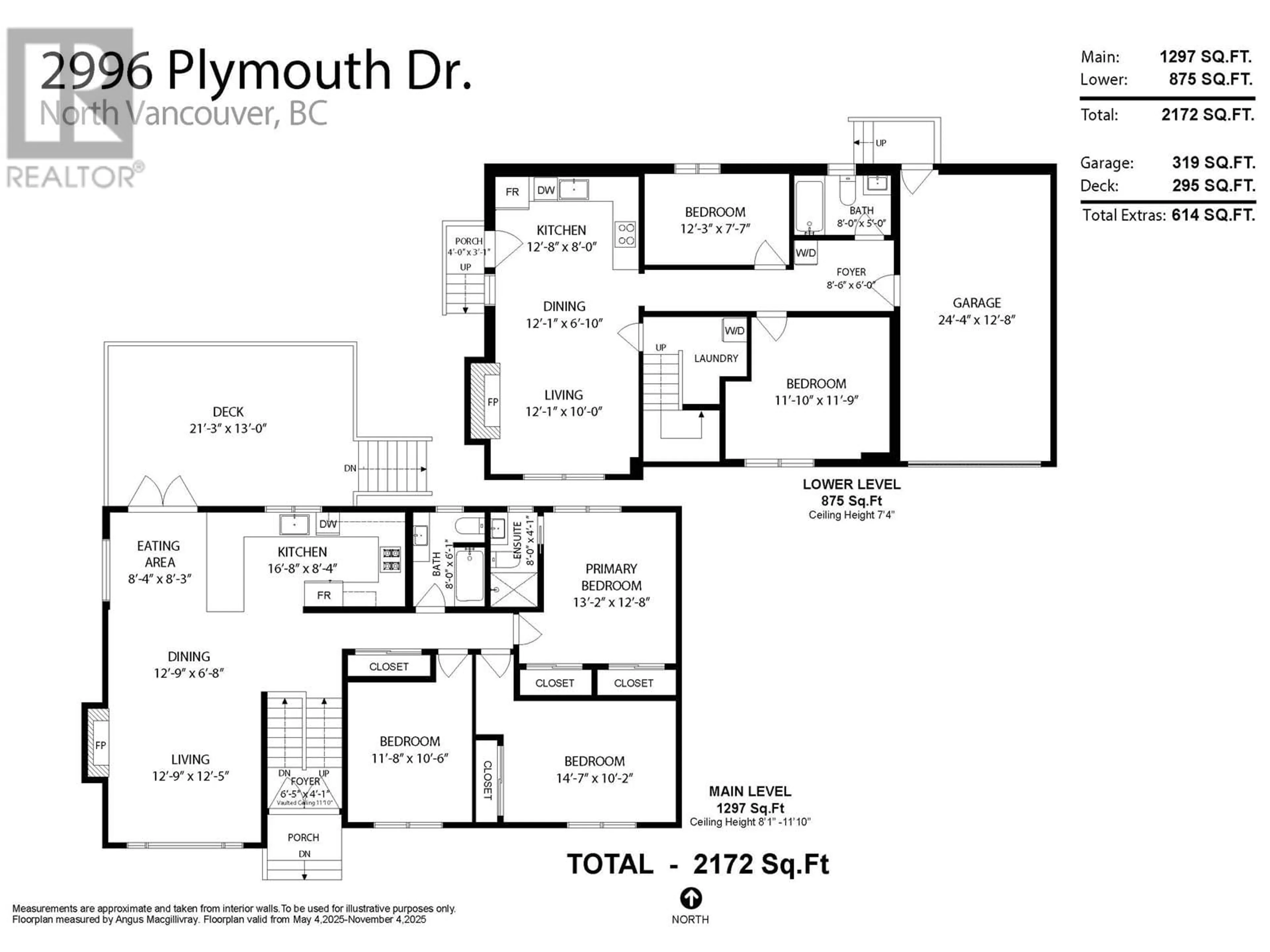 Floor plan for 2996 PLYMOUTH DRIVE, North Vancouver British Columbia V7H1C7