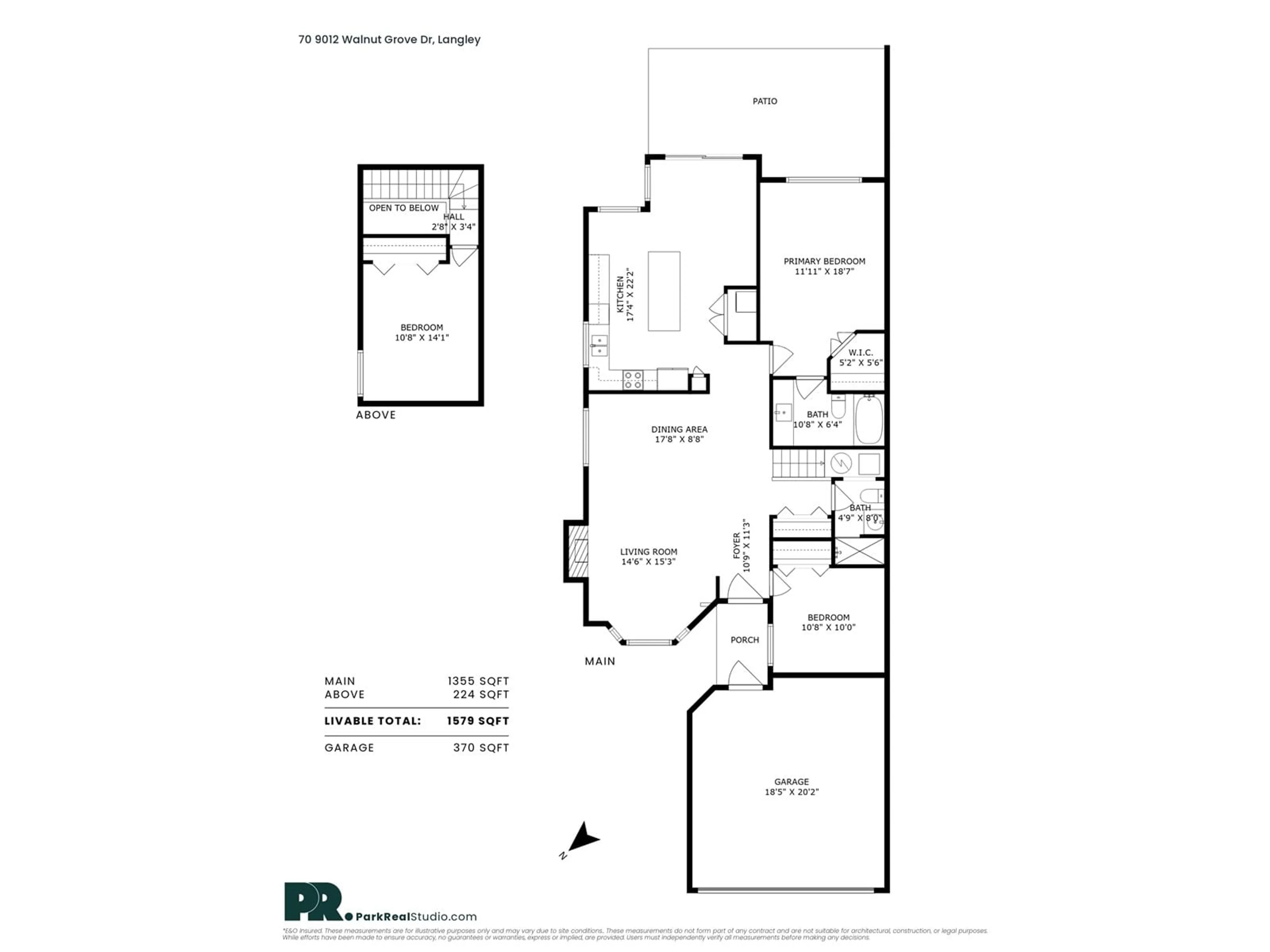 Floor plan for 70 - 9012 WALNUT GROVE, Langley British Columbia V1M2K3