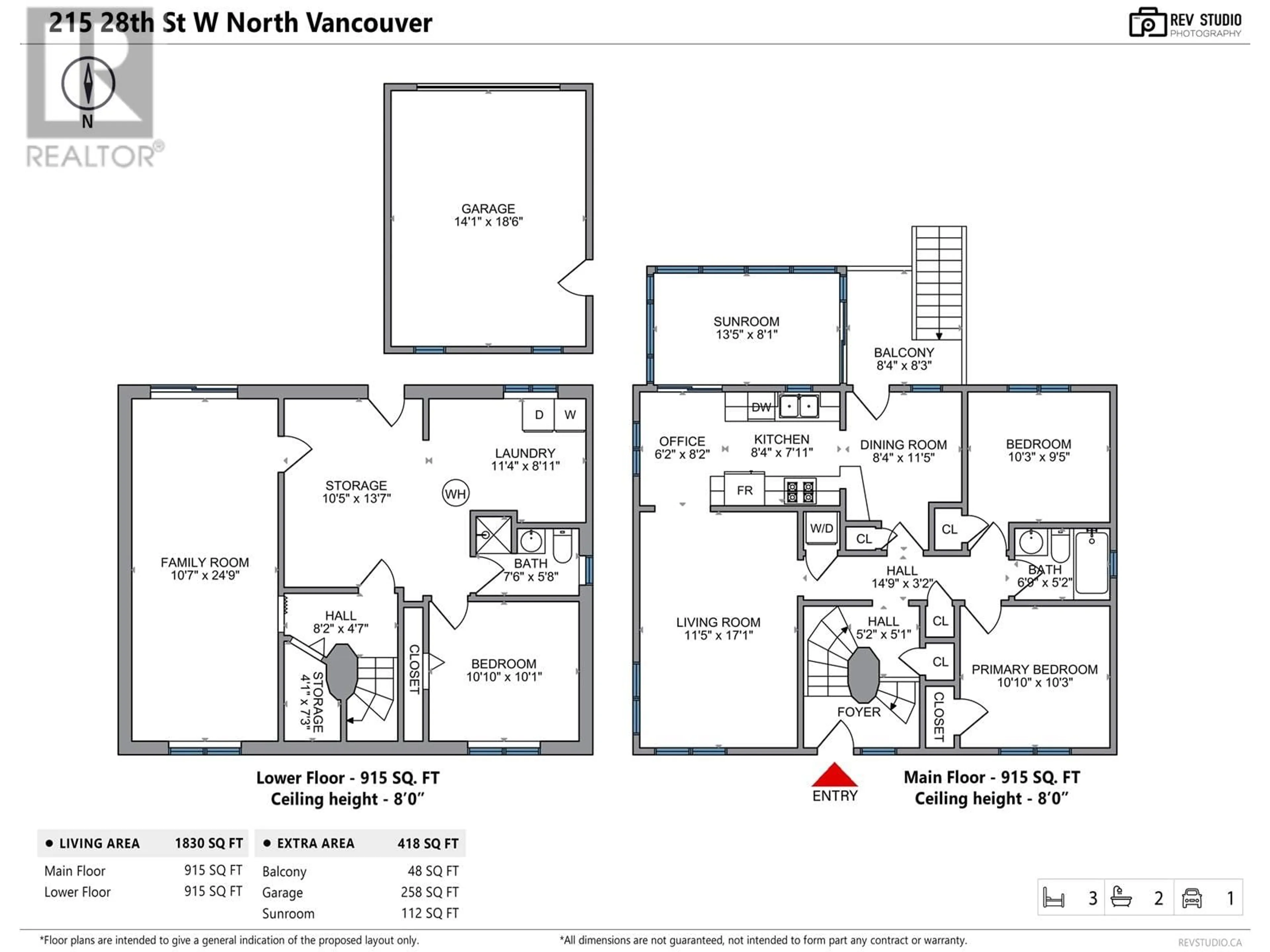Floor plan for 215 28TH STREET, North Vancouver British Columbia V7N2H9