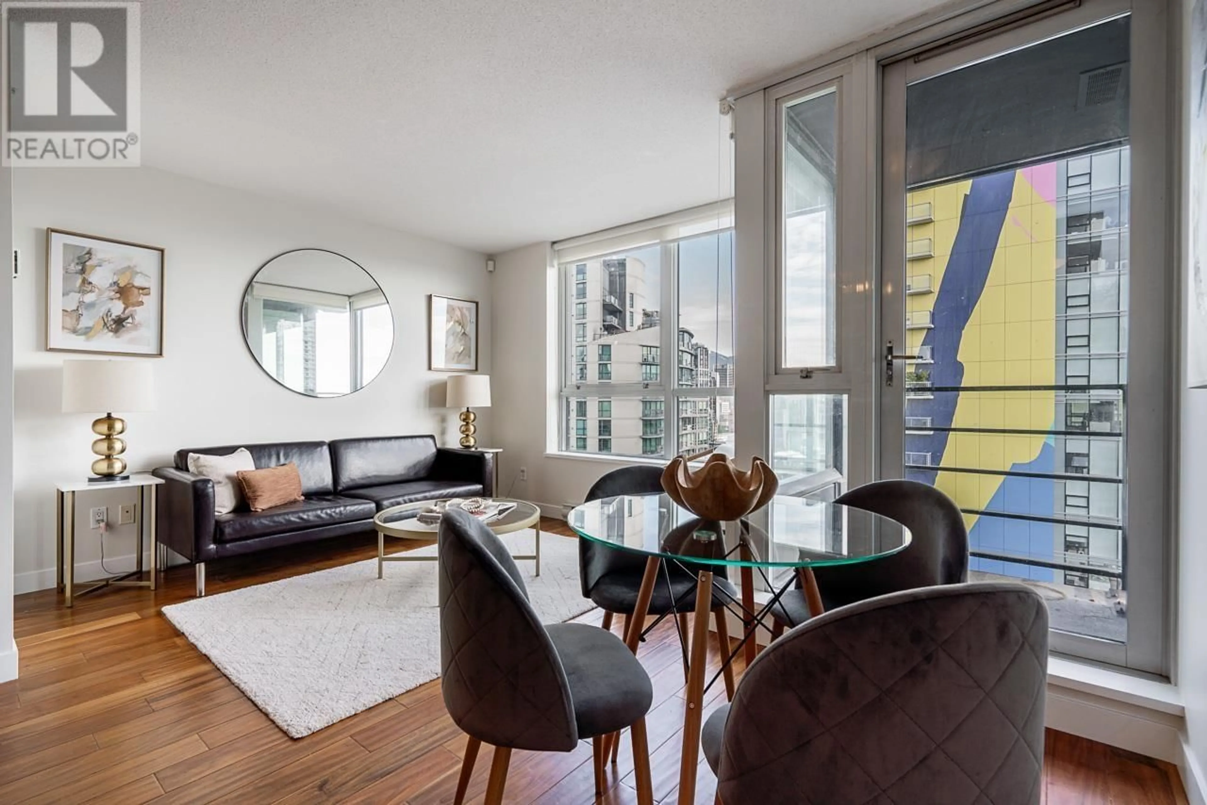 Living room with furniture, unknown for 3107 - 1438 RICHARDS STREET, Vancouver British Columbia V6Z3B8