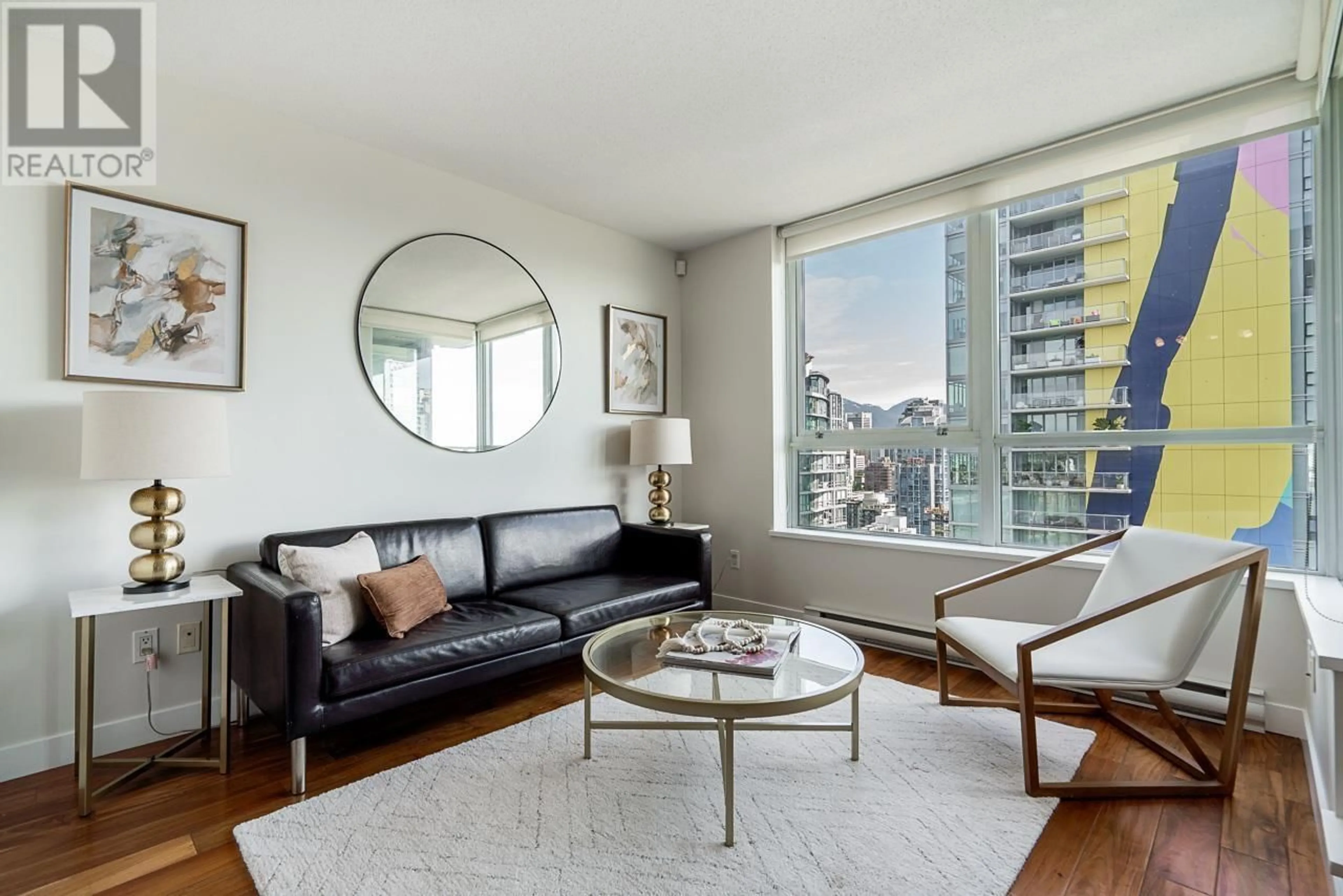 Living room with furniture, unknown for 3107 - 1438 RICHARDS STREET, Vancouver British Columbia V6Z3B8