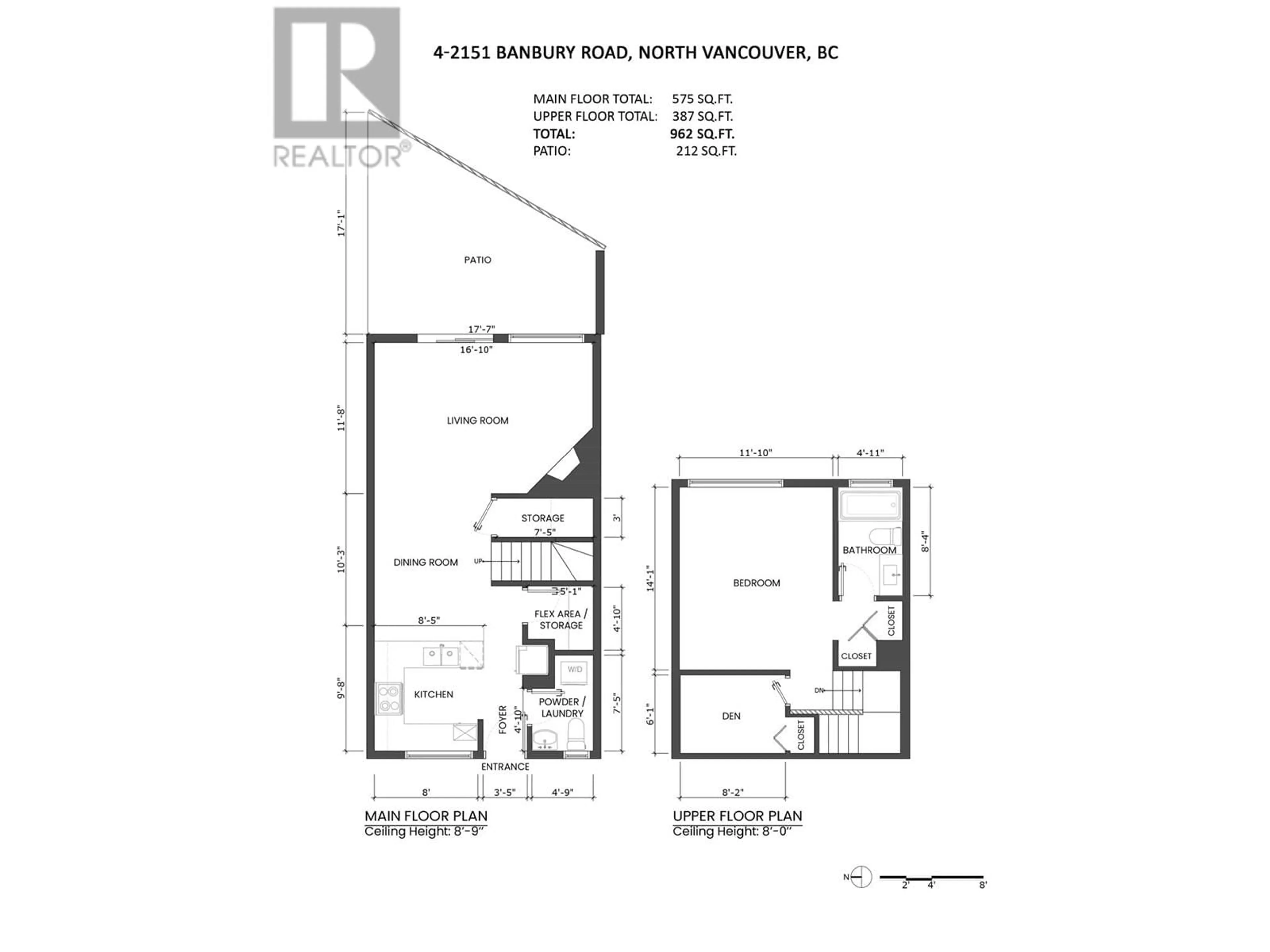 Floor plan for 4 - 2151 BANBURY ROAD, North Vancouver British Columbia V7G1W7
