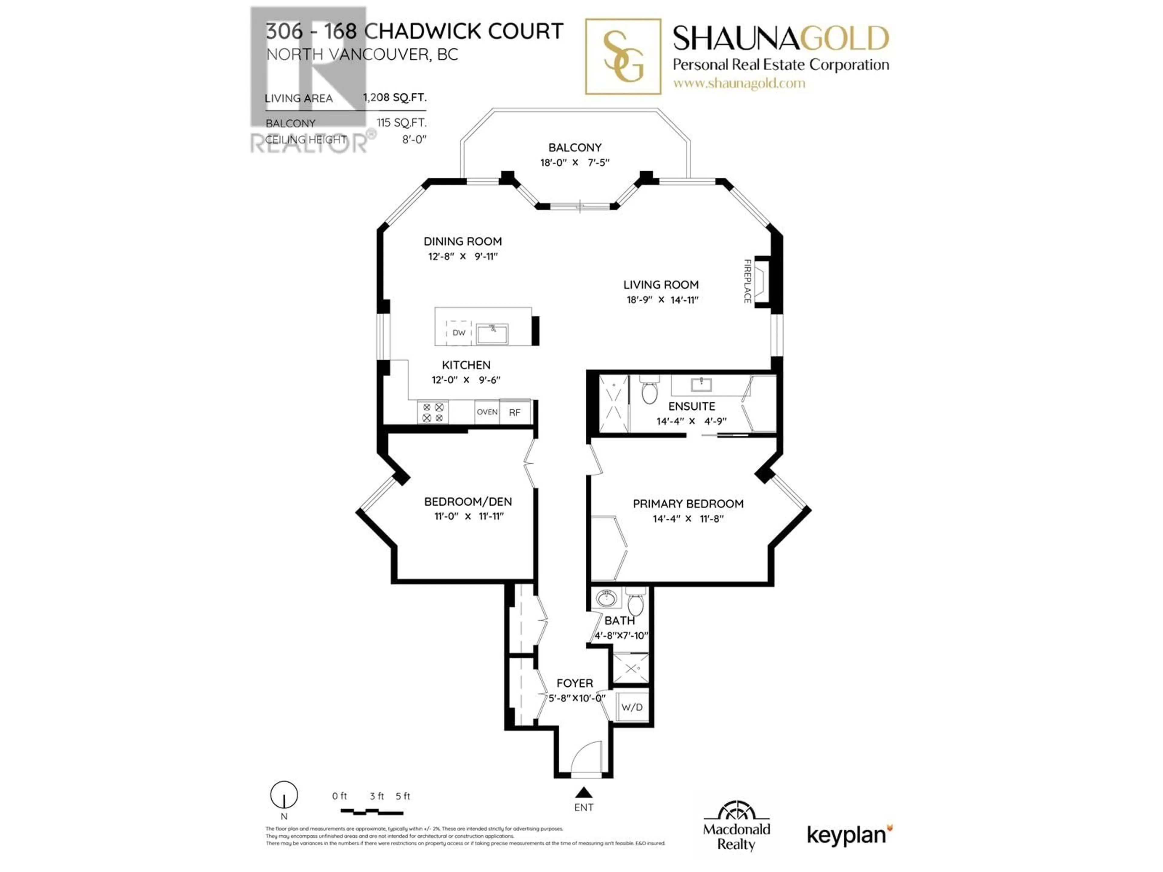 Floor plan for 306 - 168 CHADWICK COURT, North Vancouver British Columbia V7M3L4