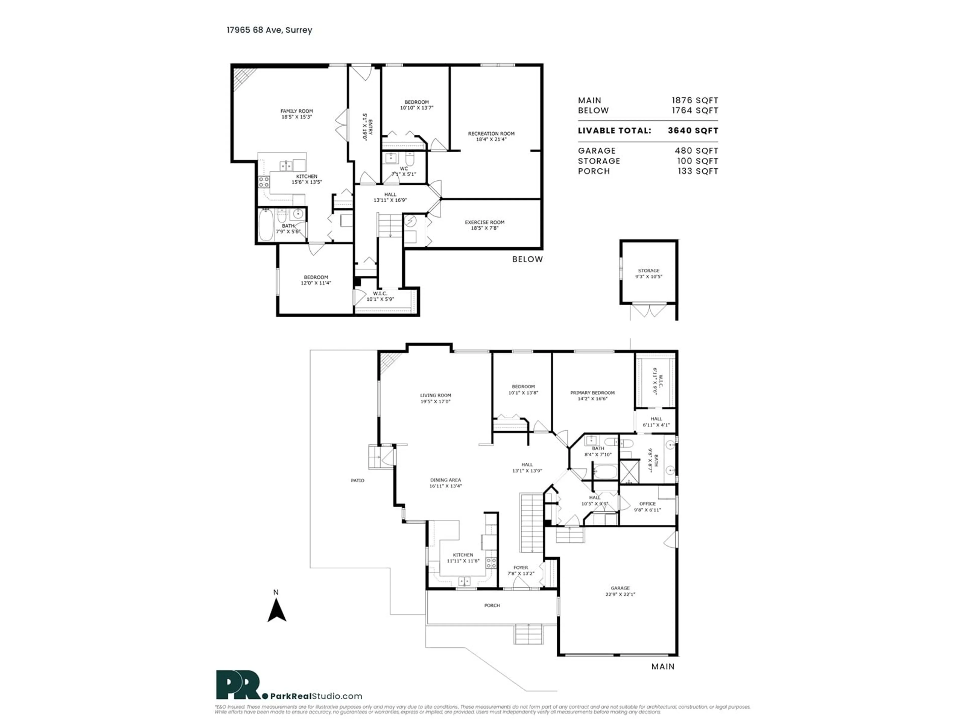 Floor plan for 17965 68, Surrey British Columbia V3S9E2