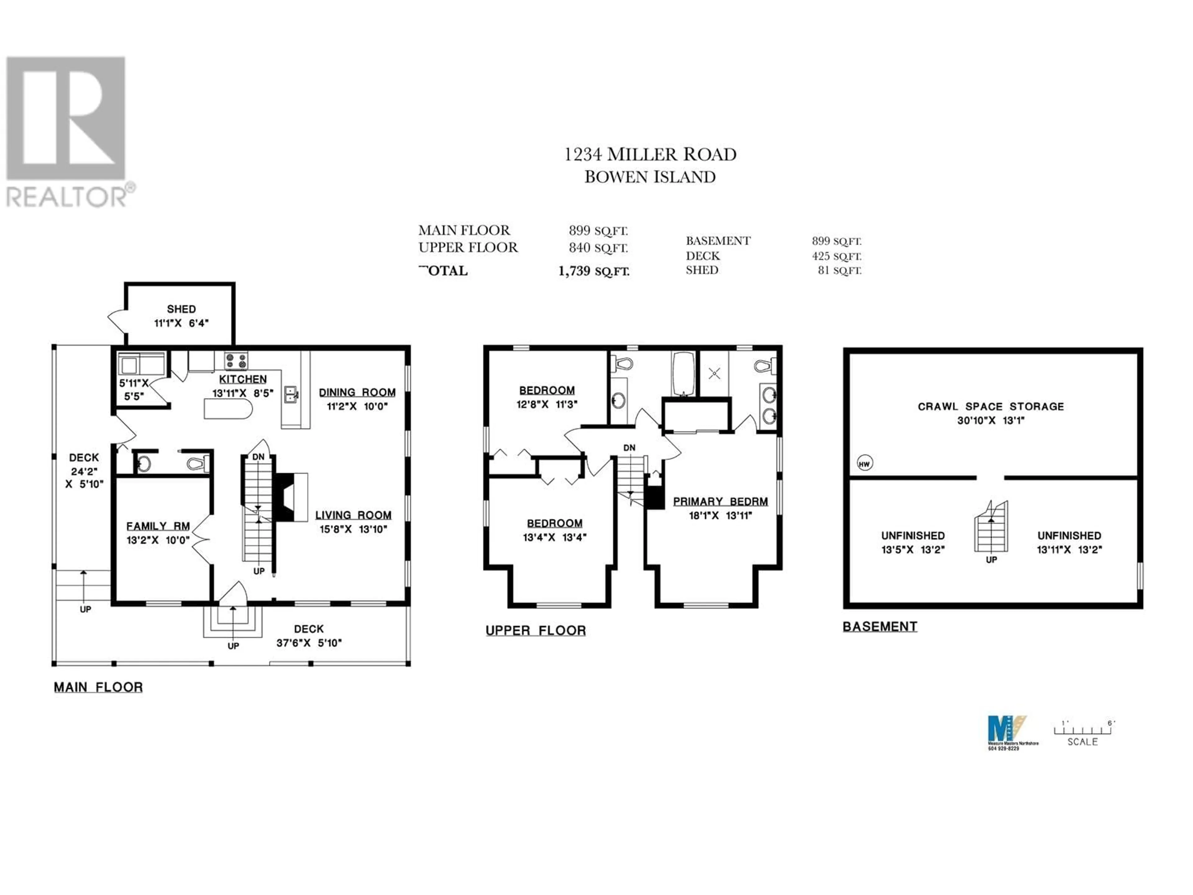 Floor plan for 1234 MILLER ROAD, Bowen Island British Columbia V0N1G1