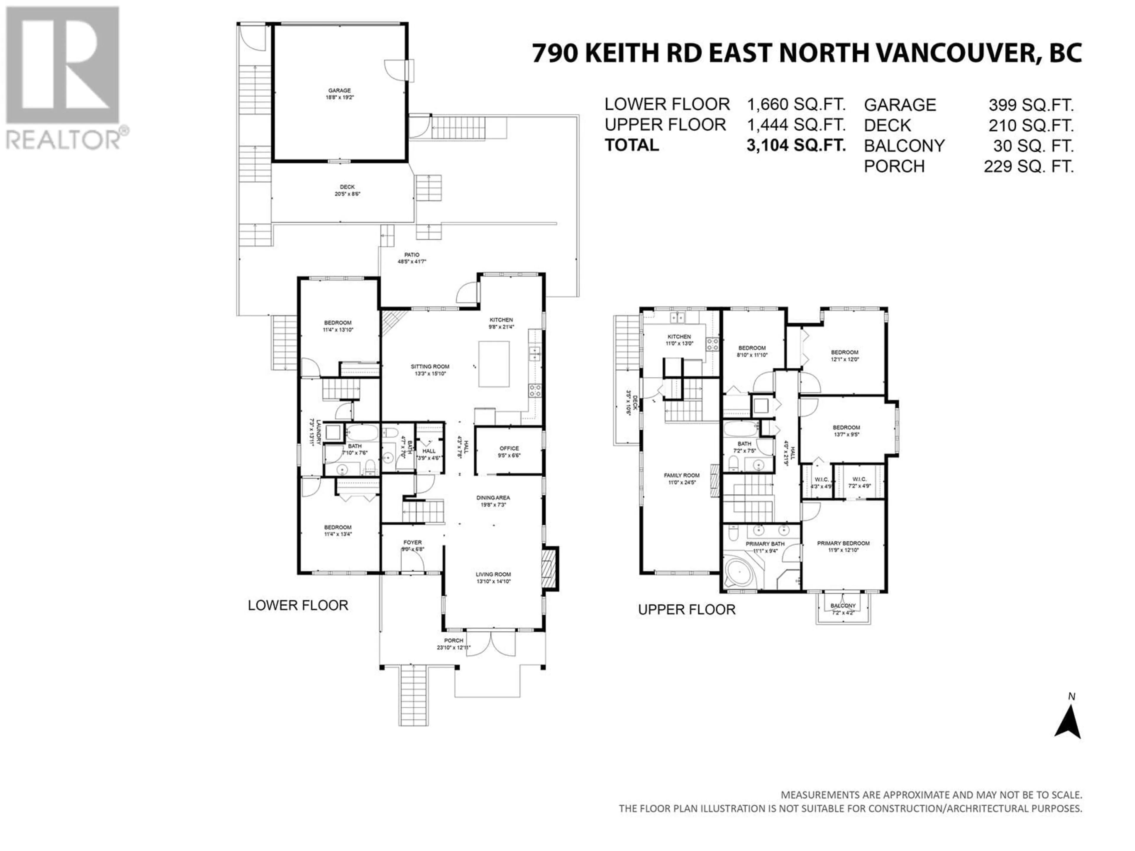 Floor plan for 790 KEITH ROAD, North Vancouver British Columbia V7L1W7