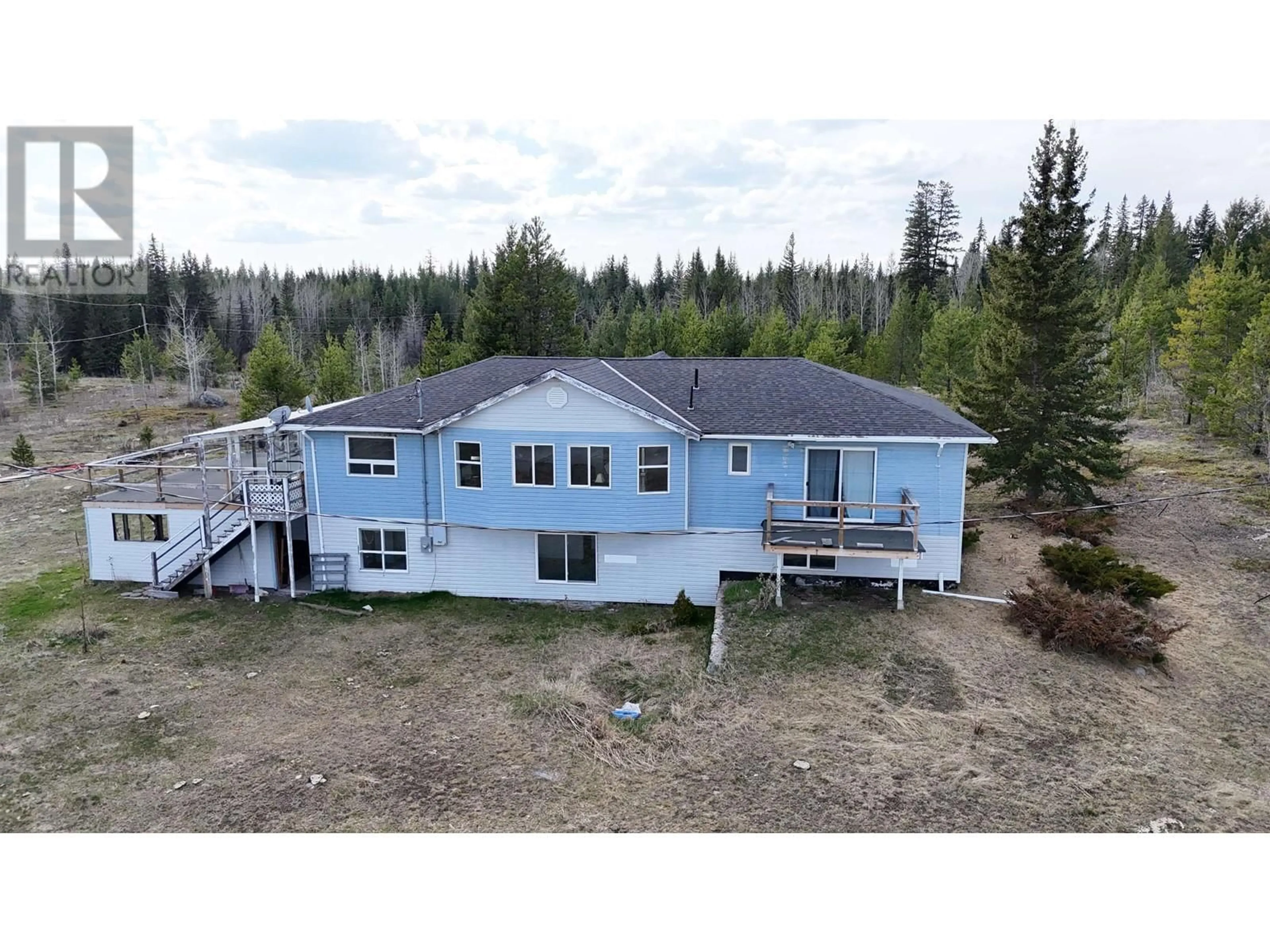 A pic from outside/outdoor area/front of a property/back of a property/a pic from drone, unknown for 3405 KOKANEE PIT ROAD, Lac La Hache British Columbia V0K1T1