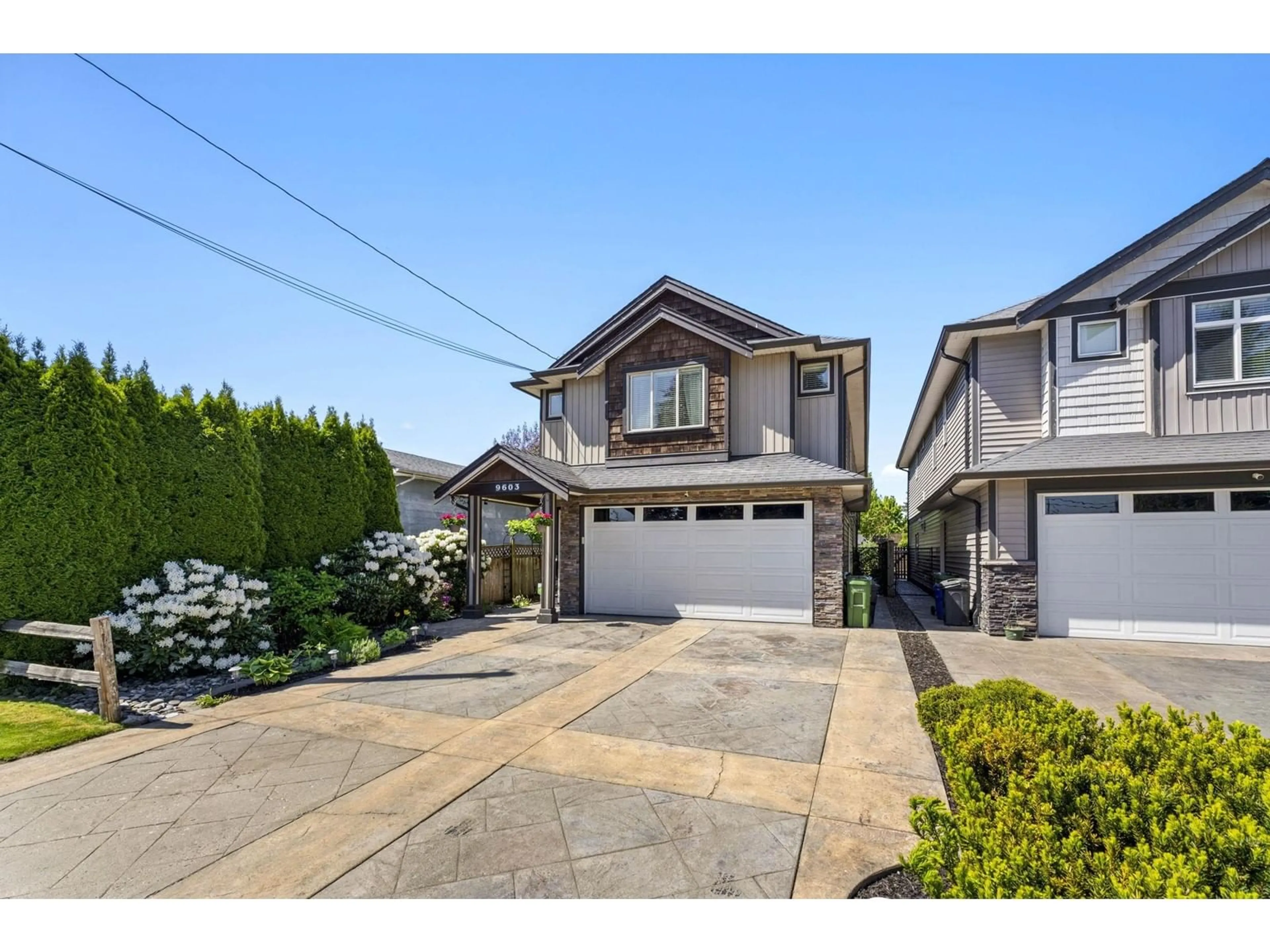 A pic from outside/outdoor area/front of a property/back of a property/a pic from drone, street for 9603 ST. DAVID STREET, Chilliwack British Columbia V2P5B5
