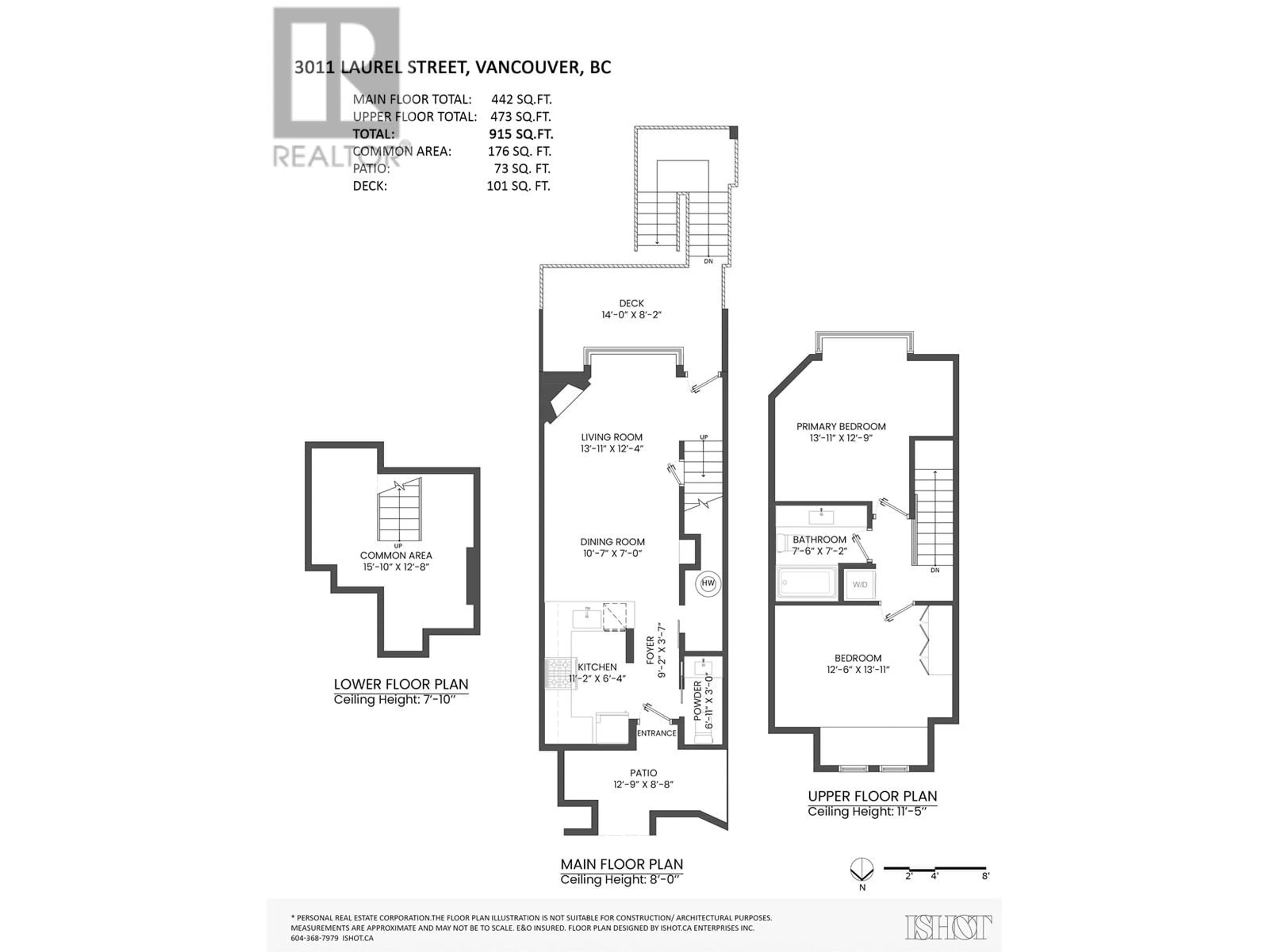 Floor plan for 3011 LAUREL STREET, Vancouver British Columbia V5Z3T6