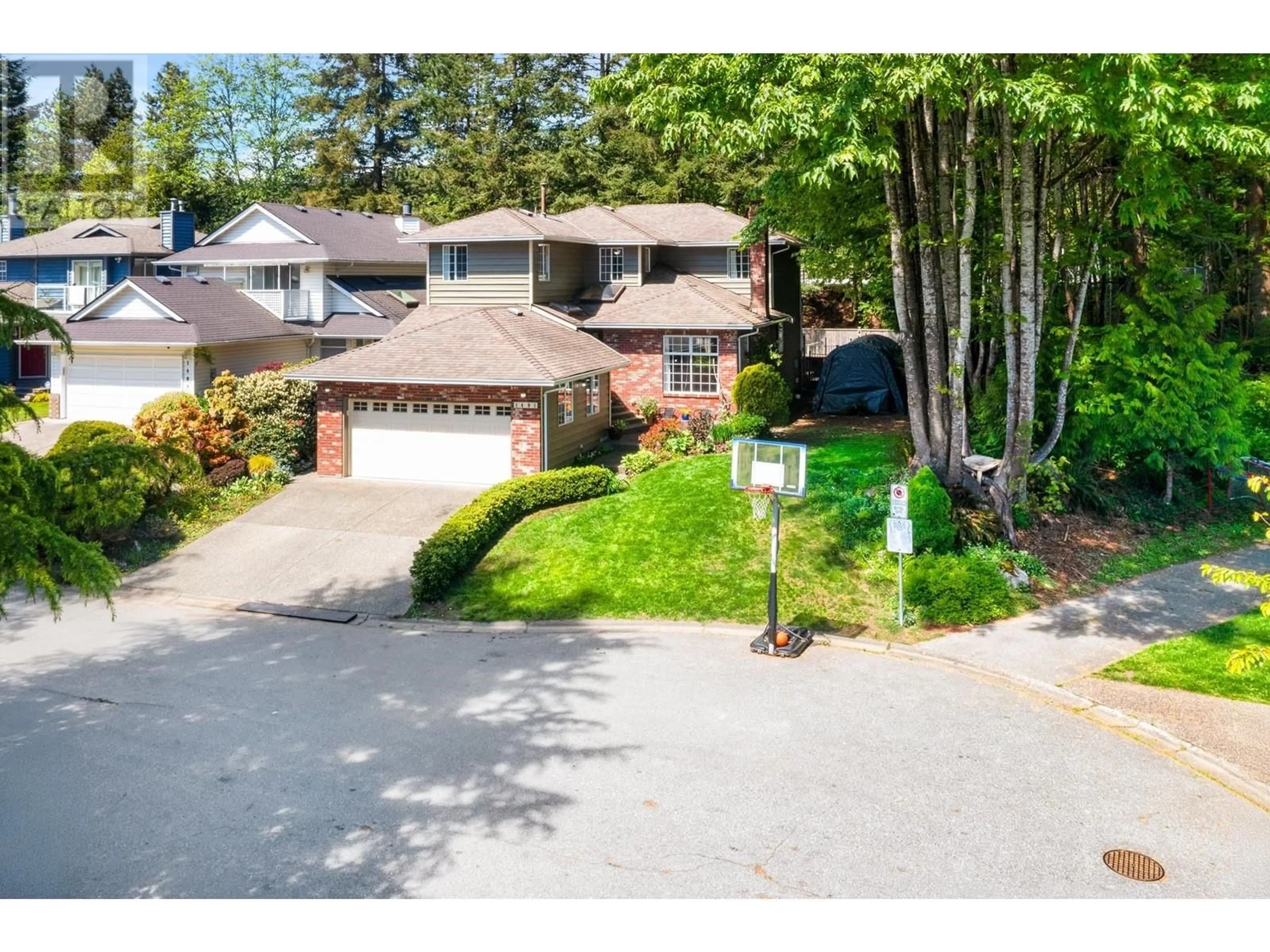 A pic from outside/outdoor area/front of a property/back of a property/a pic from drone, street for 1491 PERCY COURT, North Vancouver British Columbia V7G2P4