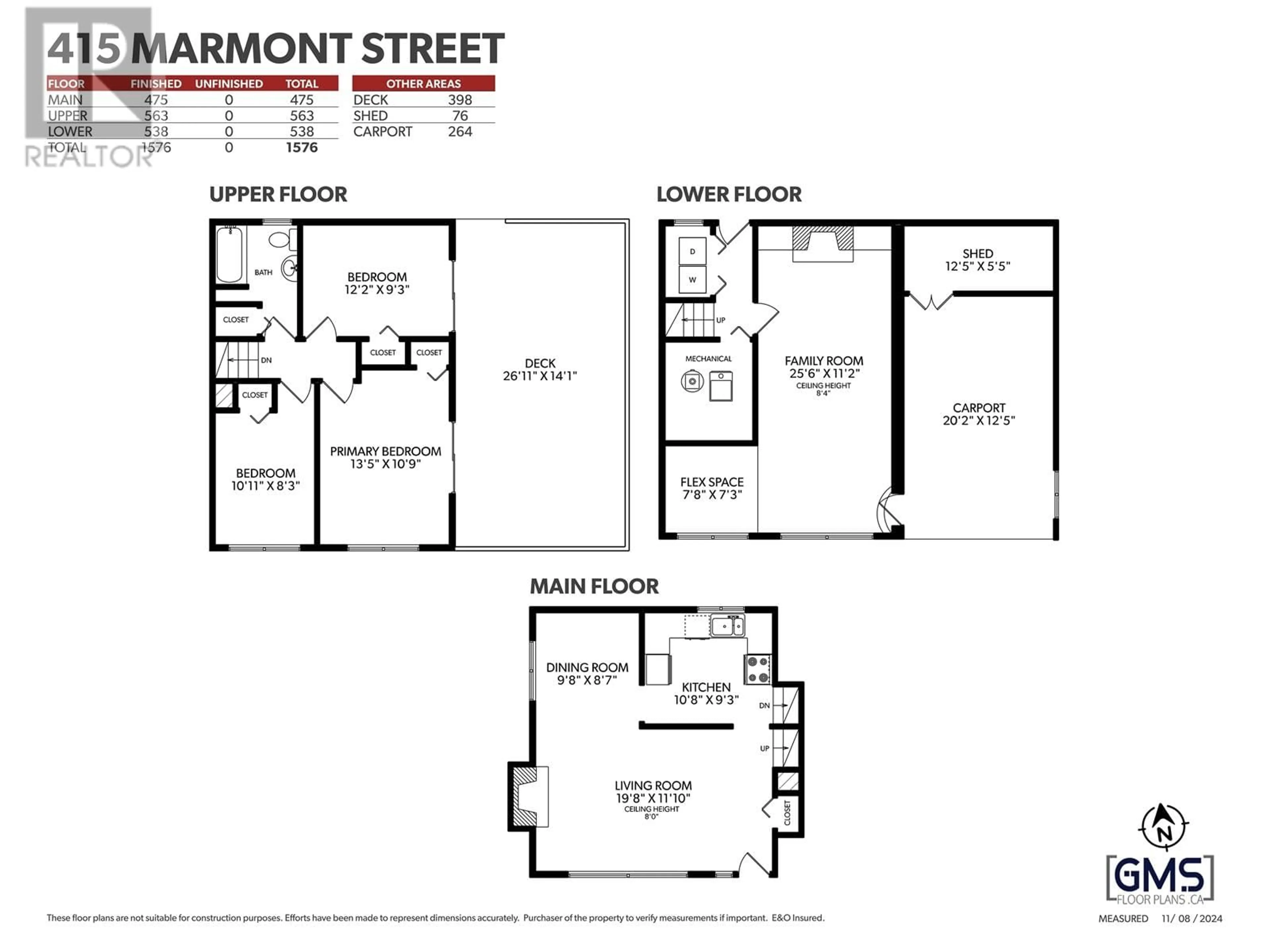 Floor plan for 415 MARMONT STREET, Coquitlam British Columbia V3K4S3