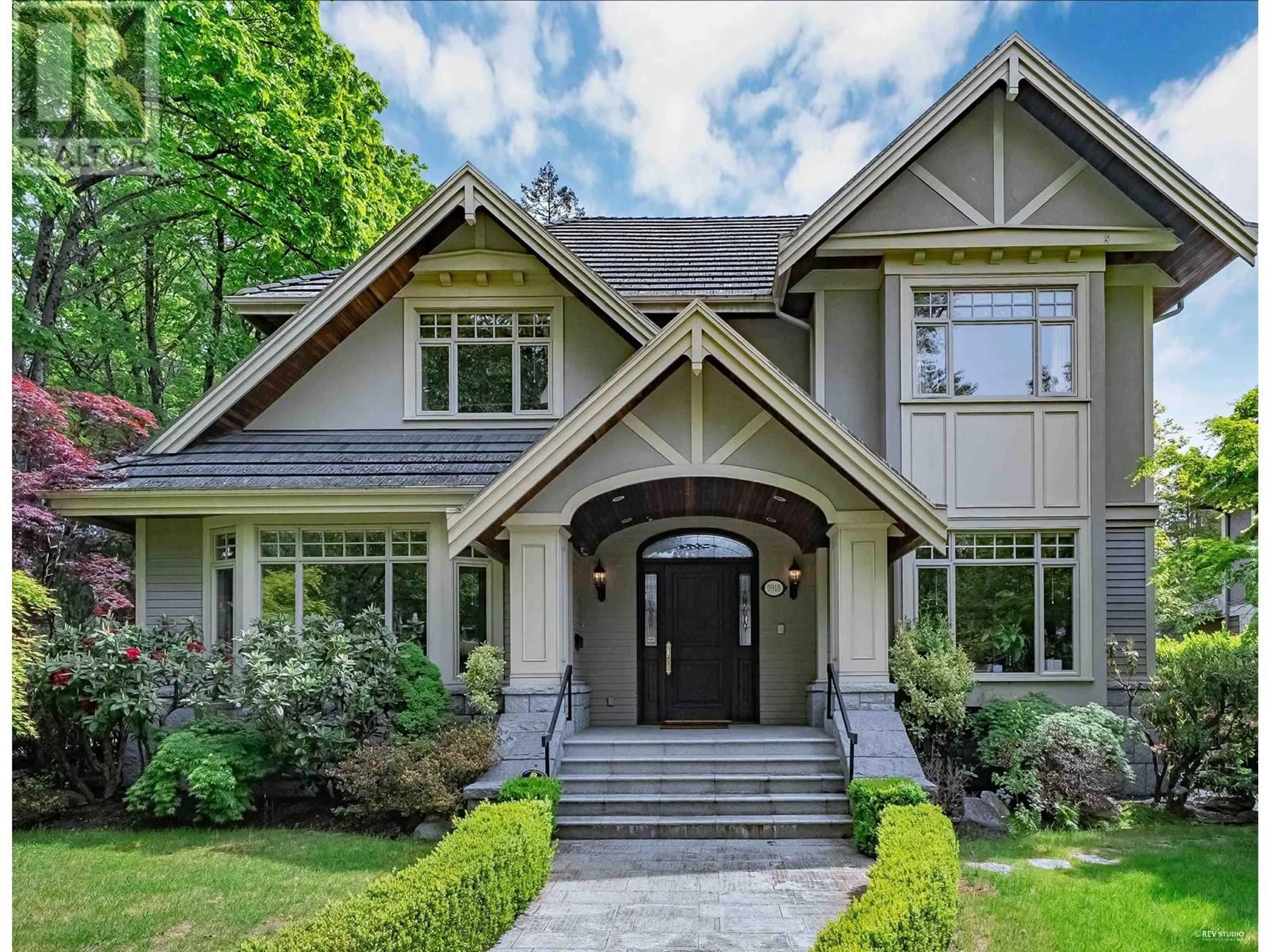Home with brick exterior material, street for 5918 ADERA STREET, Vancouver British Columbia V6M3J4