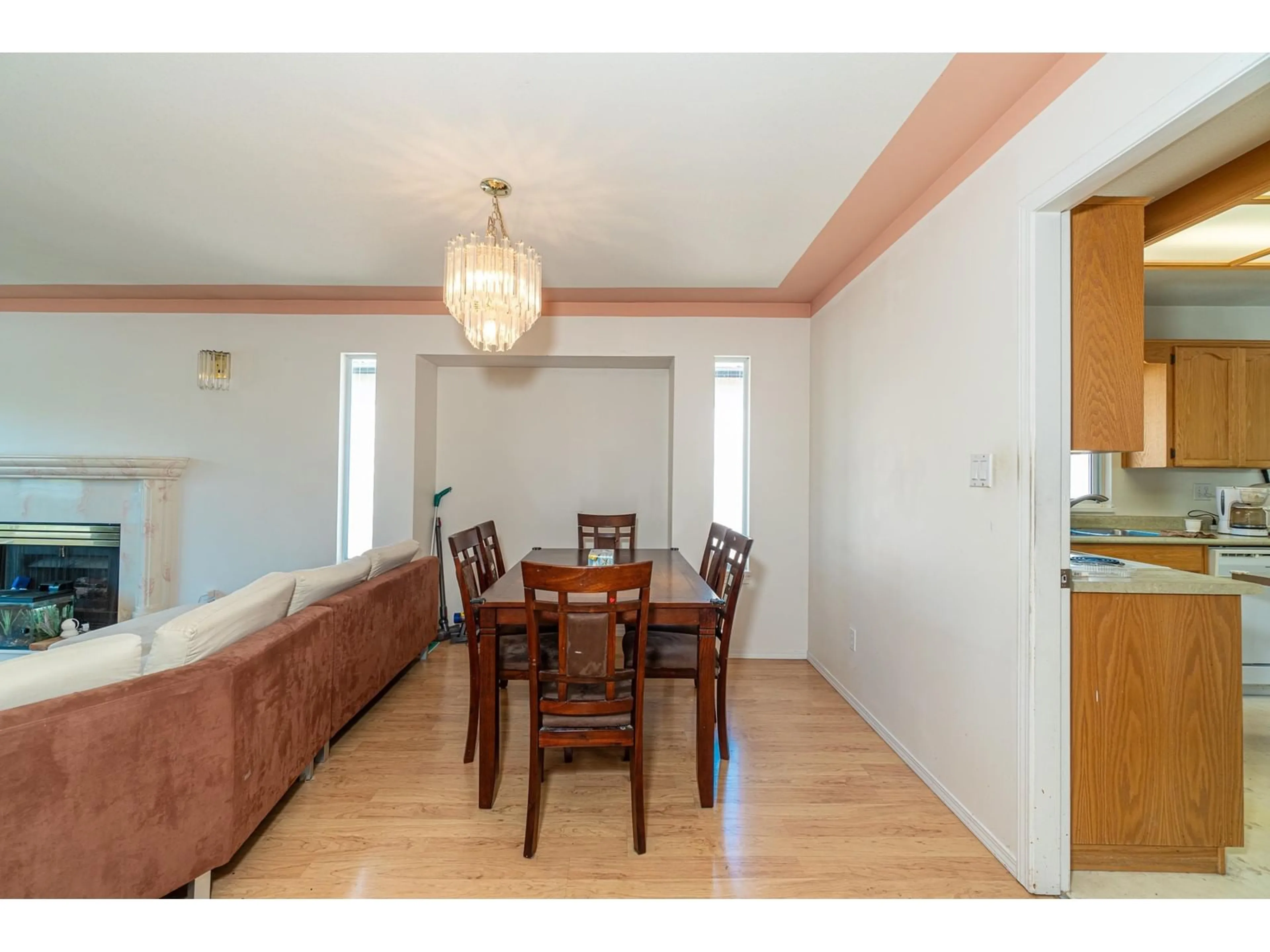 Dining room, wood/laminate floor for 8058 163A, Surrey British Columbia V4N0J6