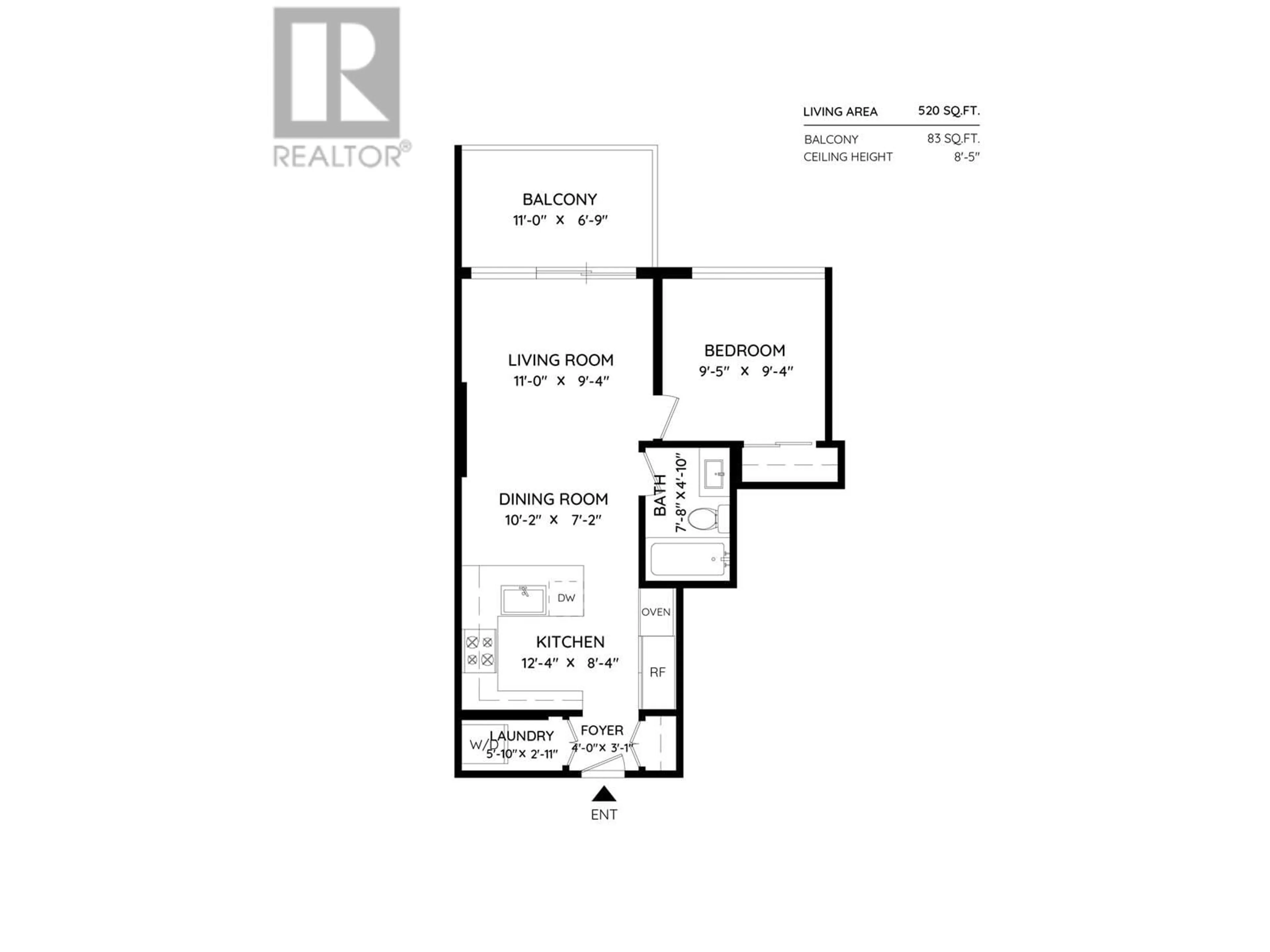 Floor plan for 3205 - 450 WESTVIEW STREET, Coquitlam British Columbia V3K0G3
