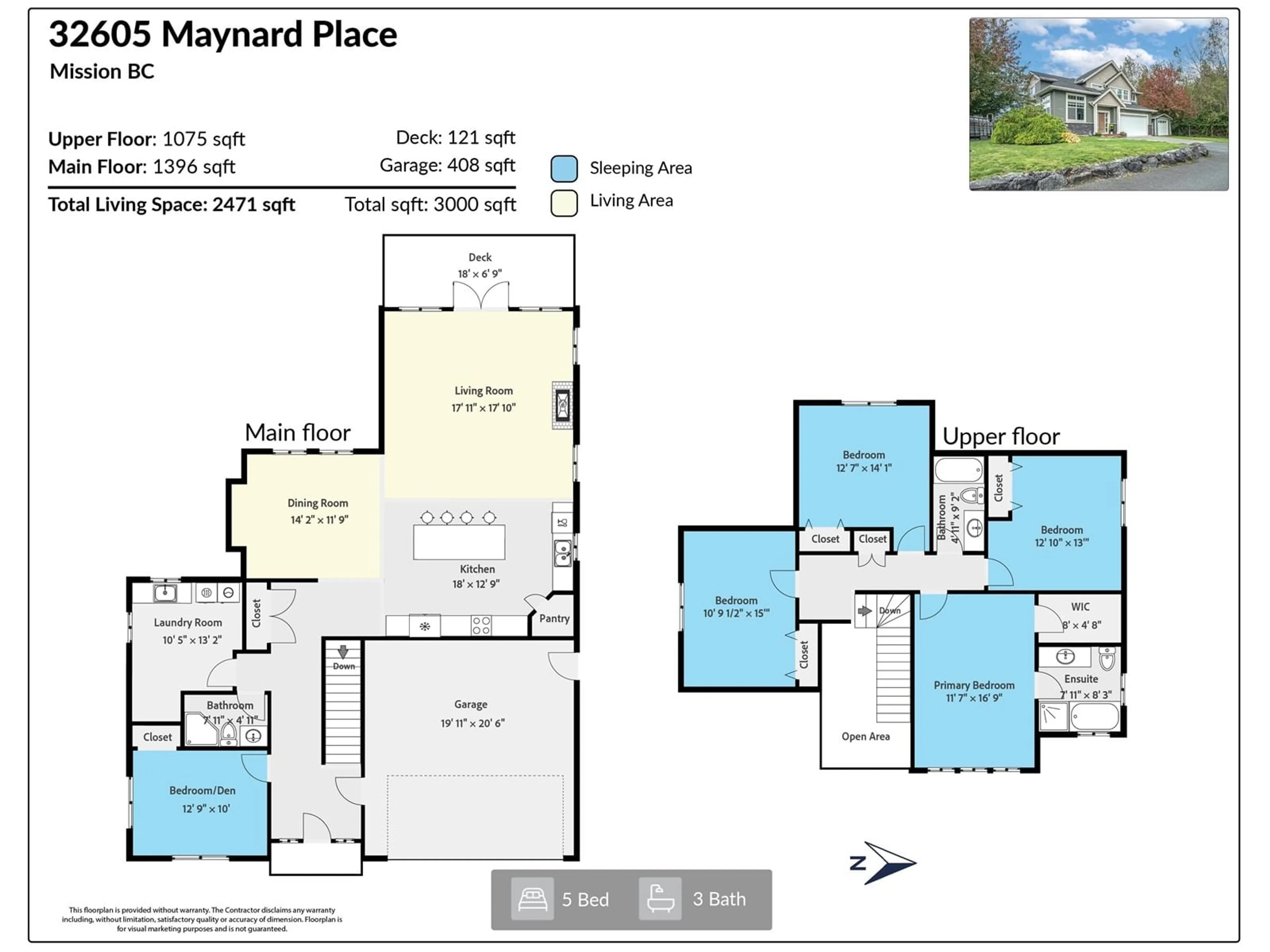 Floor plan for 32605 MAYNARD, Mission British Columbia V5S0B7