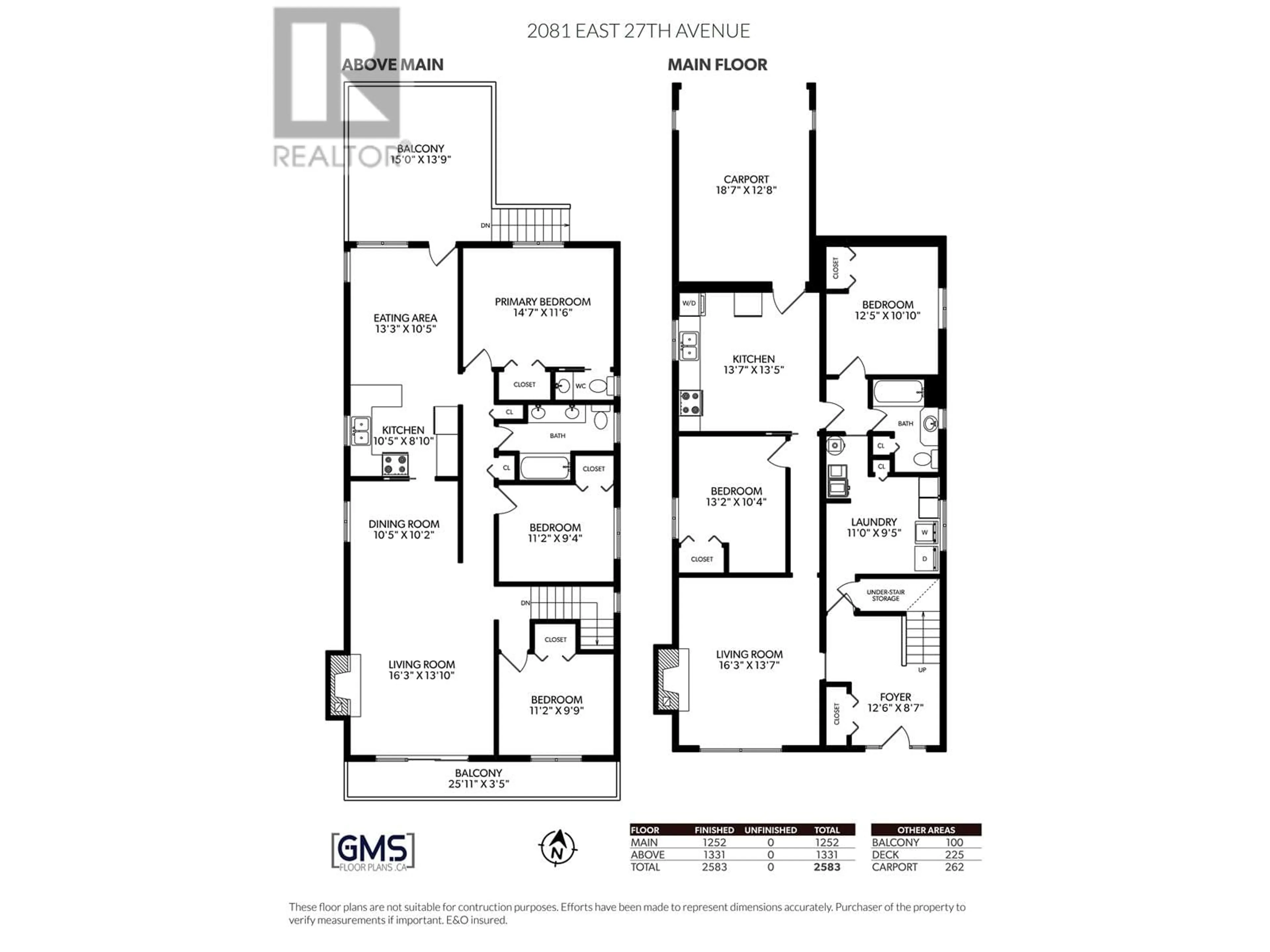 Floor plan for 2081 27TH AVENUE, Vancouver British Columbia V5N2W7