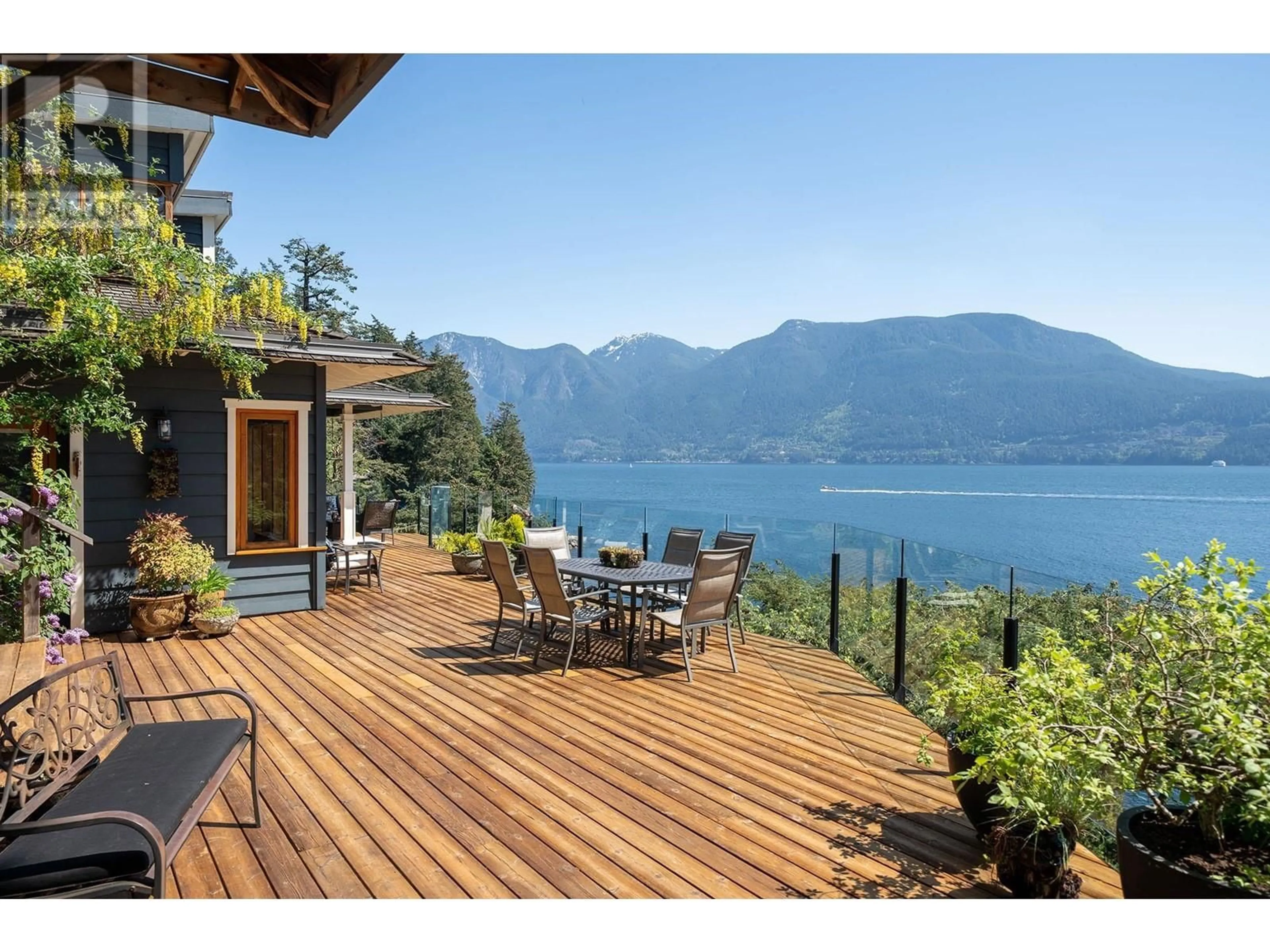 Patio, water/lake/river/ocean view for 1477 CLEATOR ROAD, Bowen Island British Columbia V0N1G1
