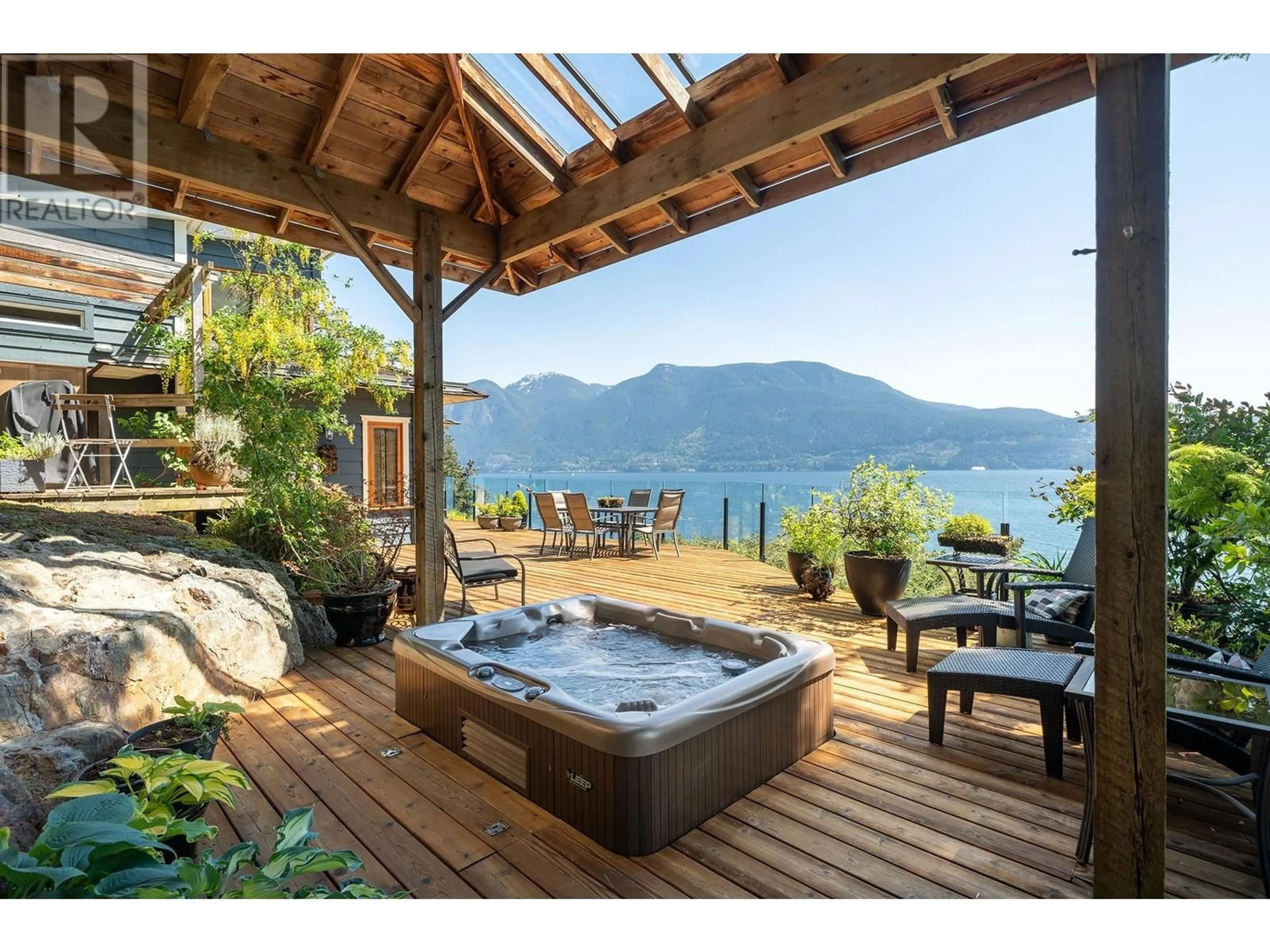Patio, water/lake/river/ocean view for 1477 CLEATOR ROAD, Bowen Island British Columbia V0N1G1