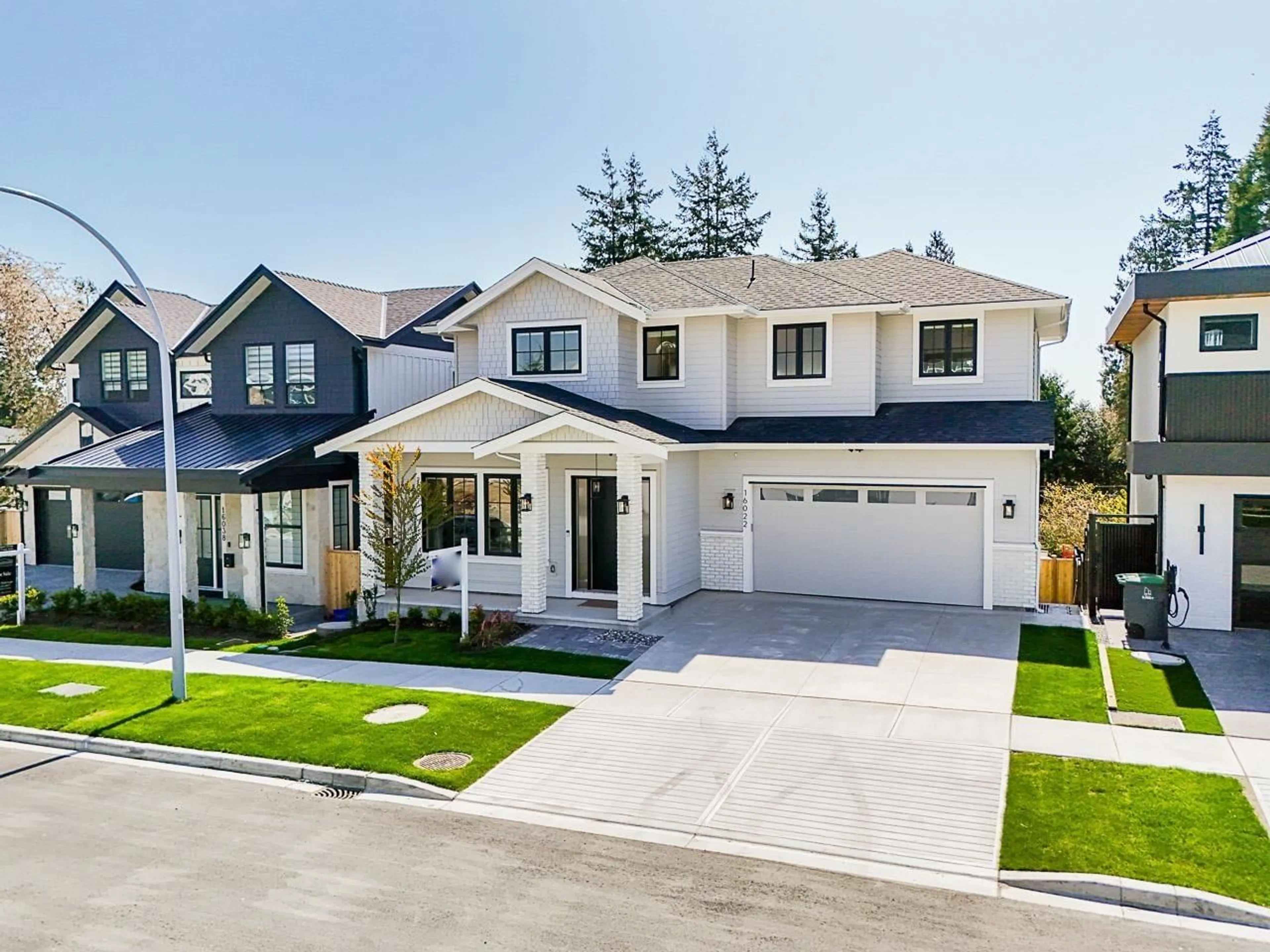 Home with vinyl exterior material, street for 16022 9A, Surrey British Columbia V4A9A7