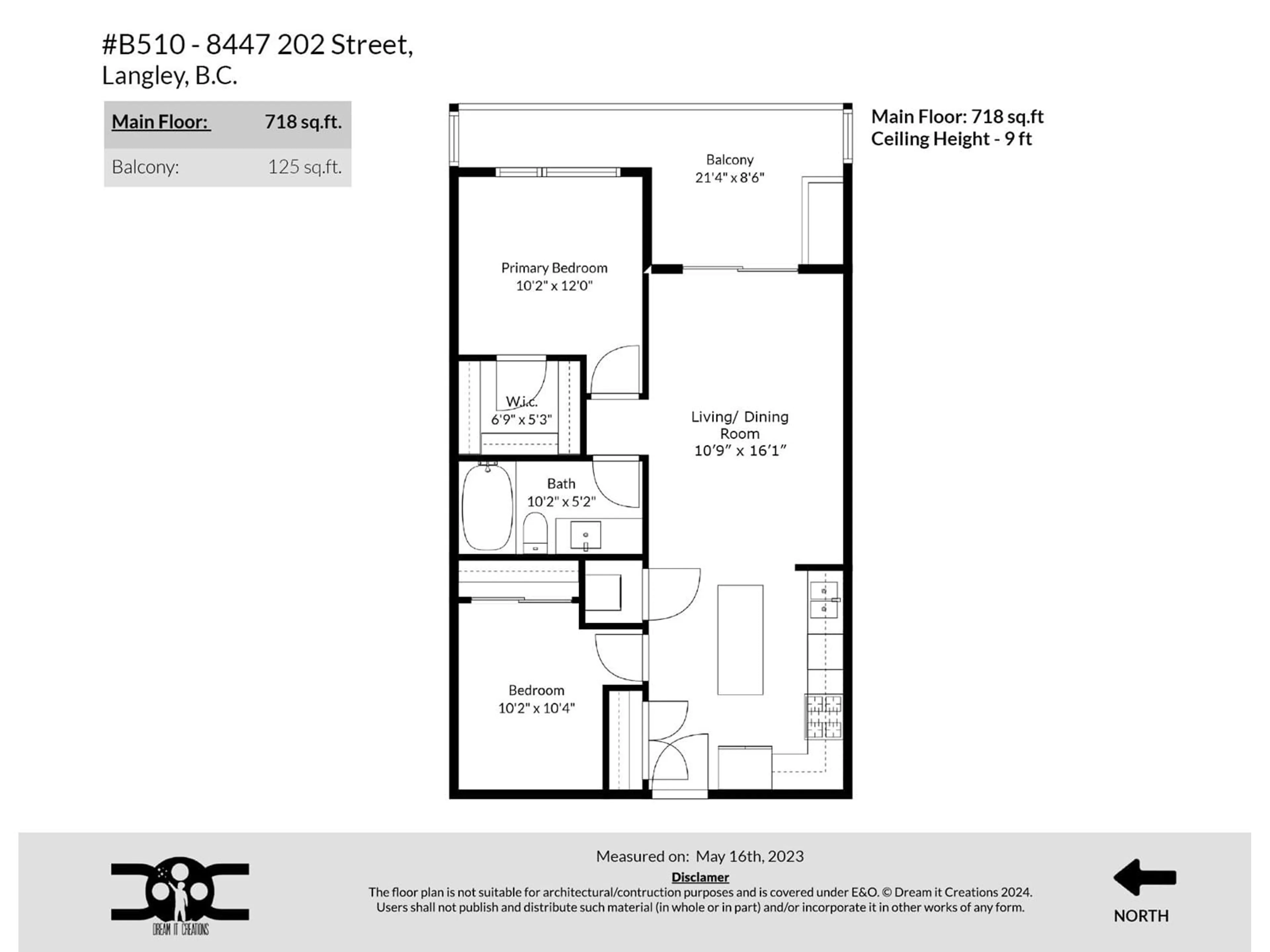 Floor plan for B510 - 8447 202, Langley British Columbia V2Y4K2