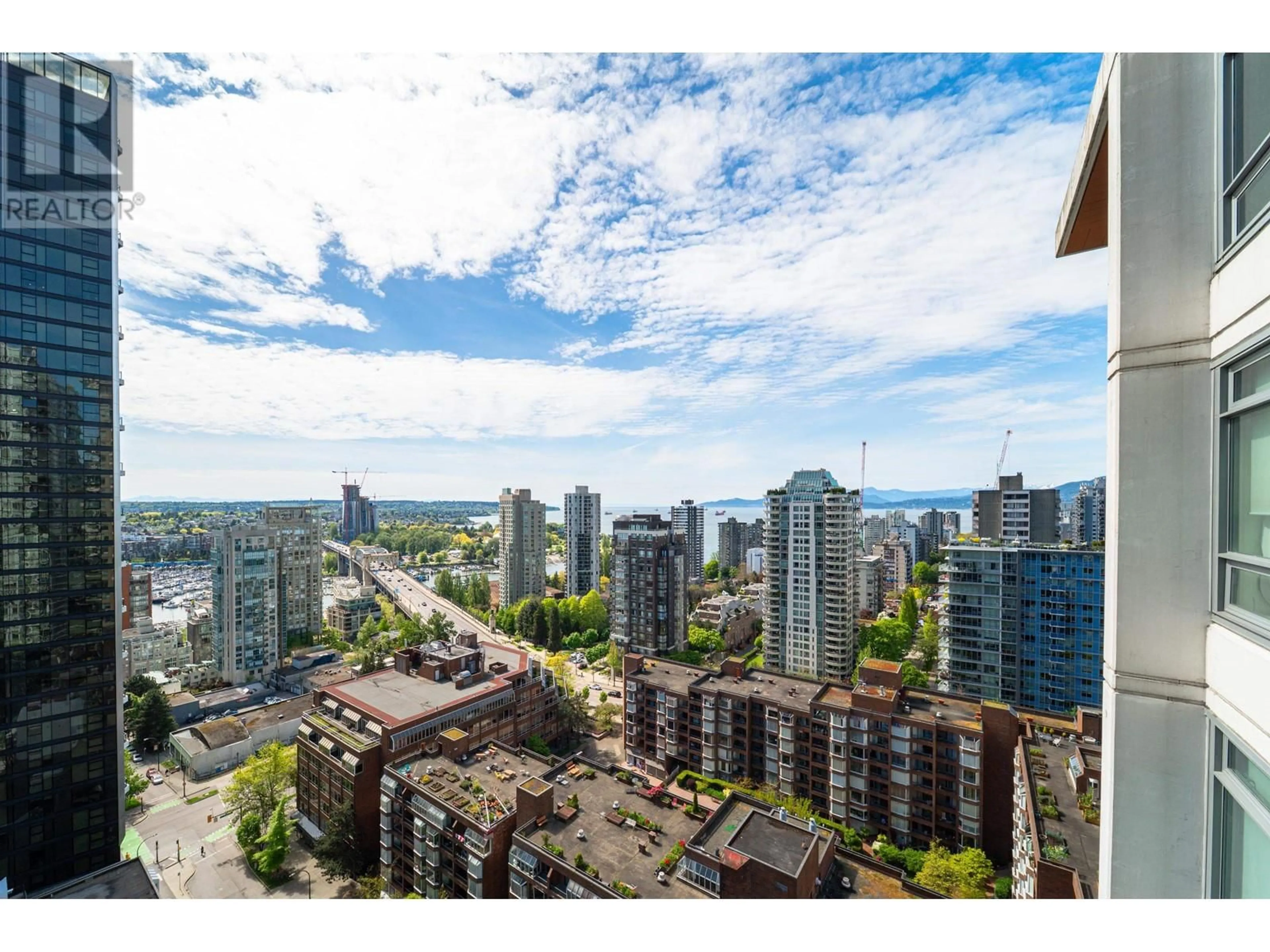 A pic from outside/outdoor area/front of a property/back of a property/a pic from drone, city buildings view from balcony for 2308 - 1308 HORNBY STREET, Vancouver British Columbia V6Z0C5