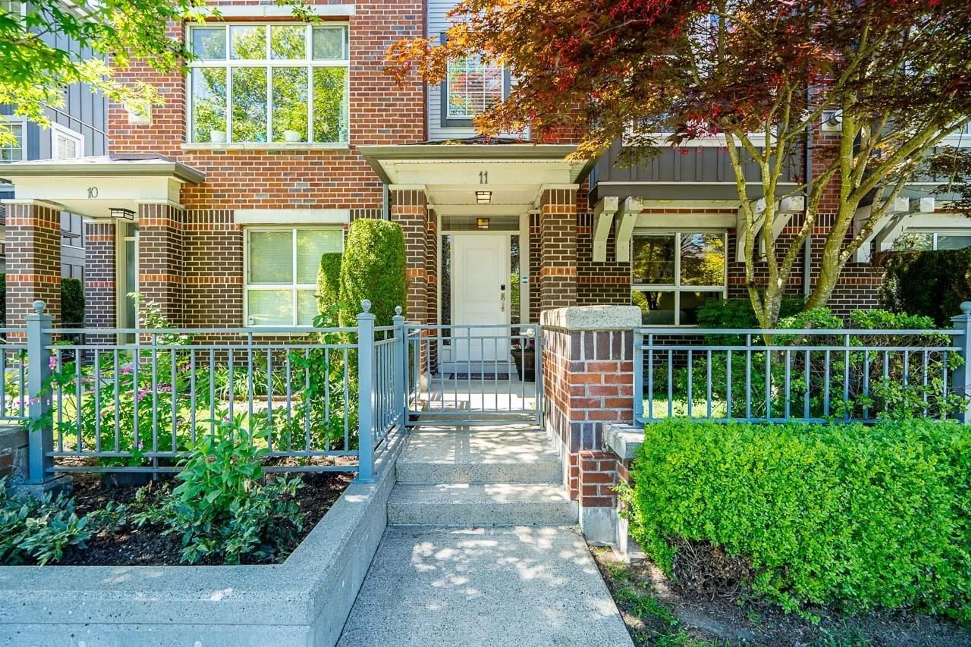 Home with brick exterior material, street for 11 - 18777 68A, Surrey British Columbia V4N0Z7