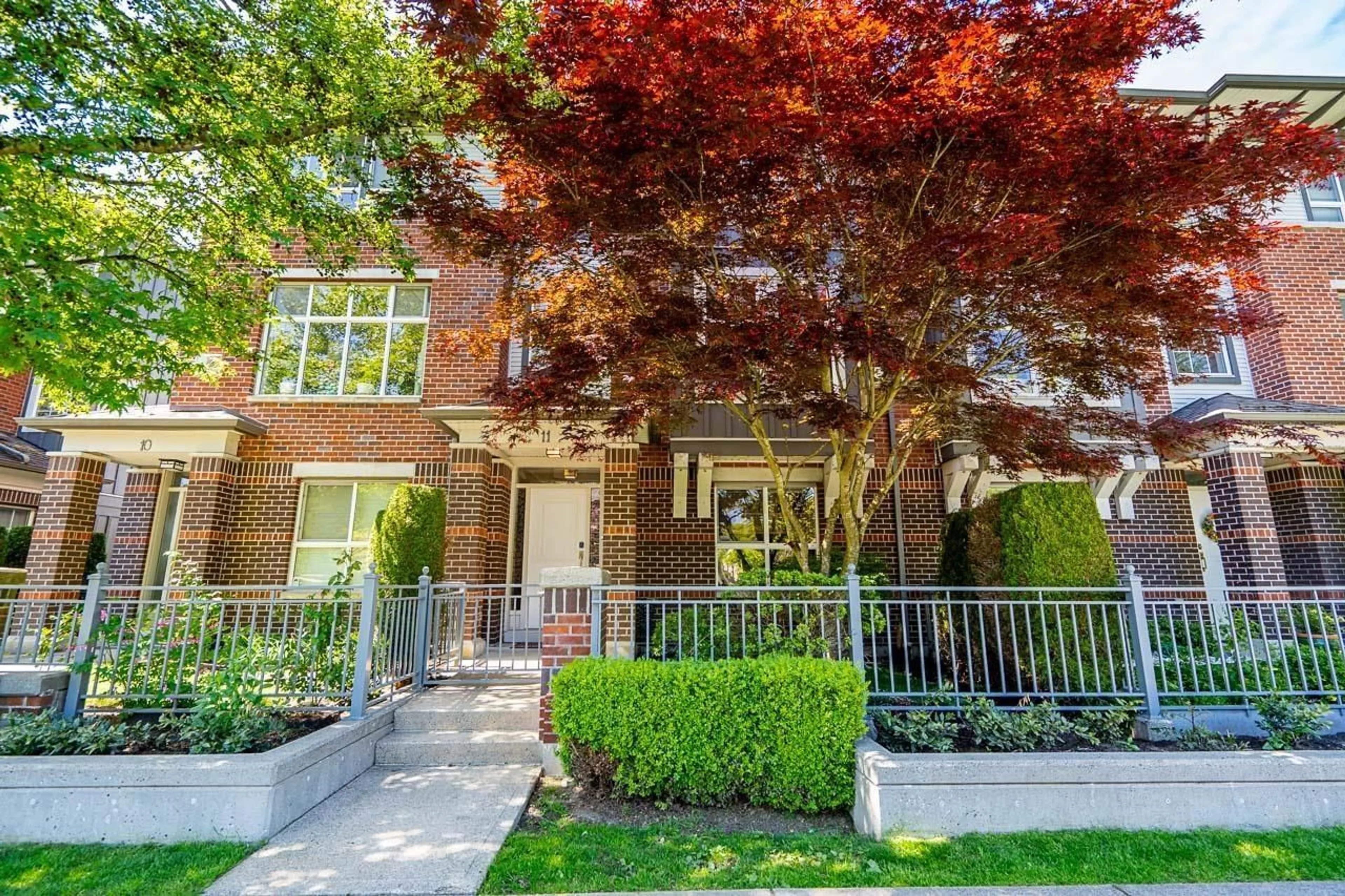 Home with brick exterior material, street for 11 - 18777 68A, Surrey British Columbia V4N0Z7